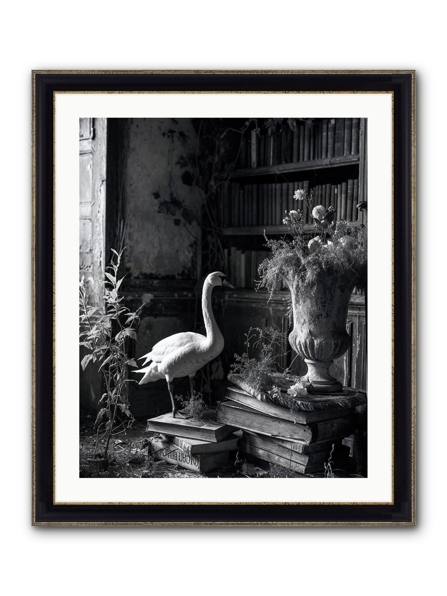 Of The Glen Framed Print - Black & Gold 24x30