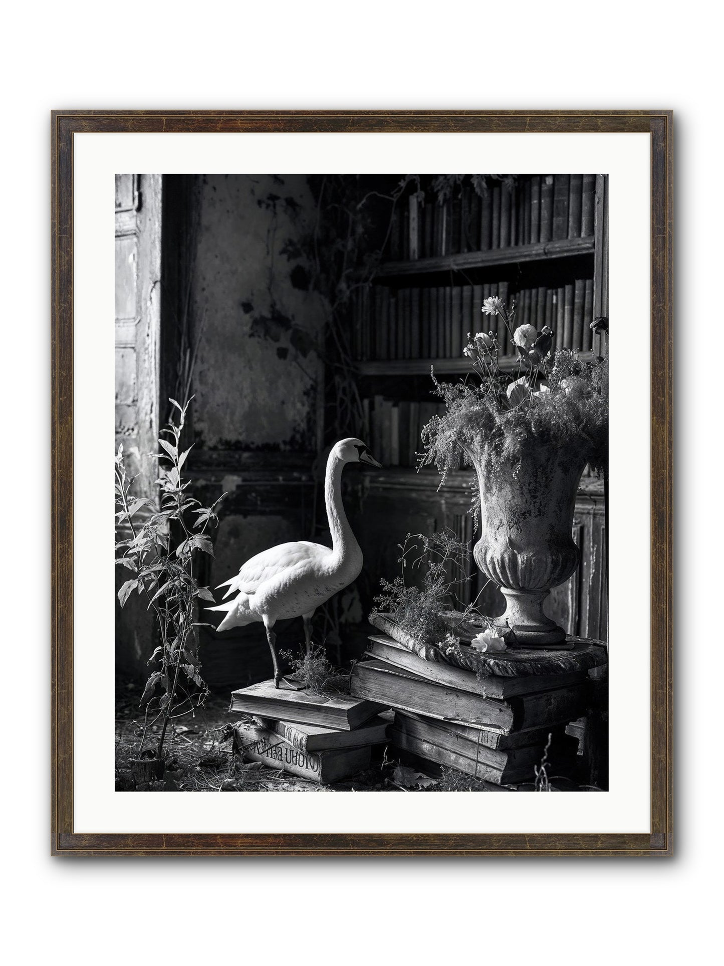 Of The Glen Framed Print - Slimwoods Black/Gold 24x30