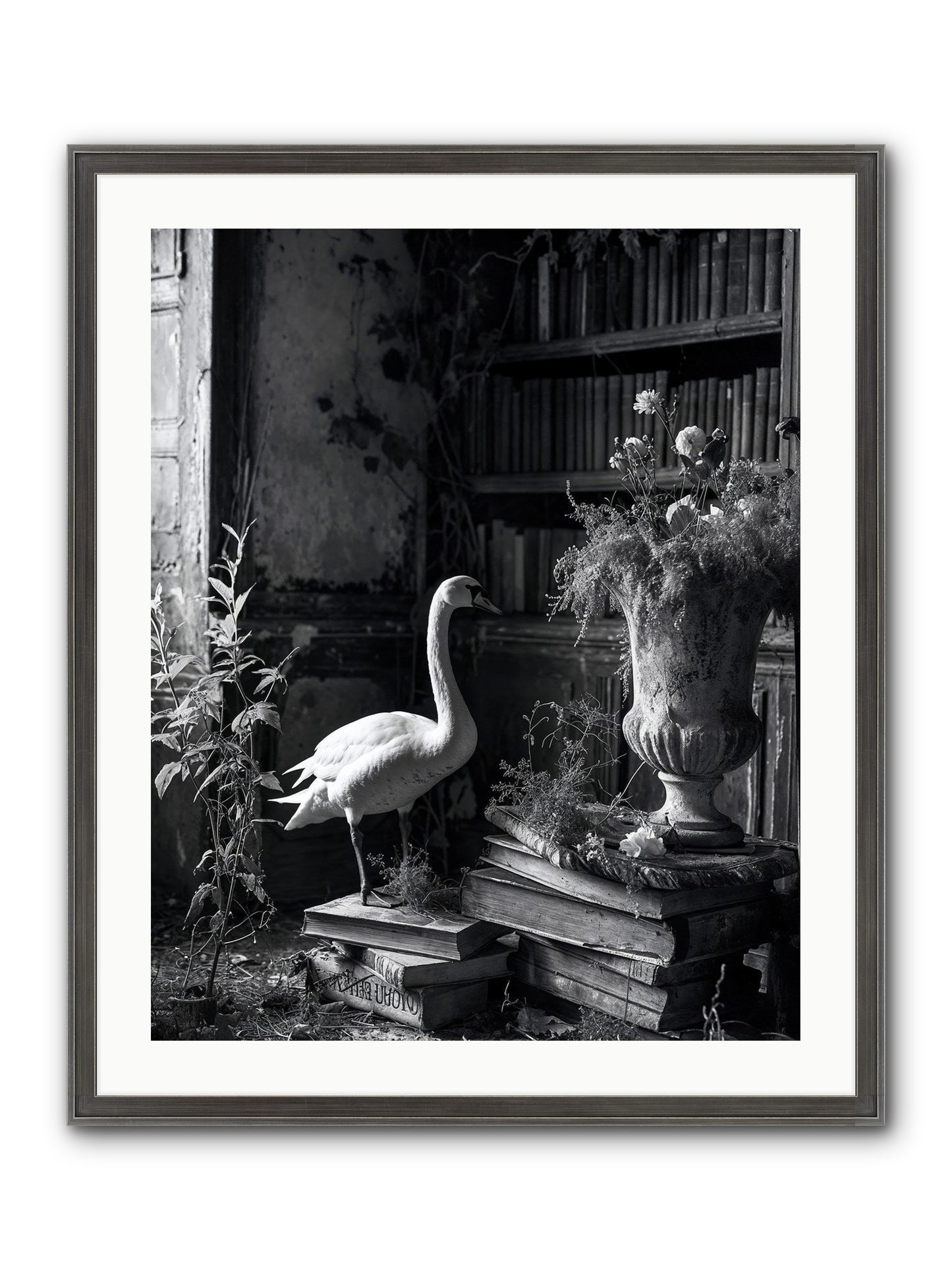 Of The Glen Framed Print - Slimwoods Black/Silver 24x30