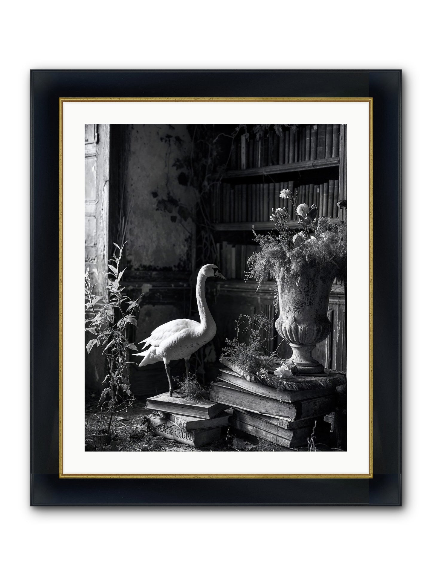 Of The Glen Framed Print - Wide Black w/Gold 24x30