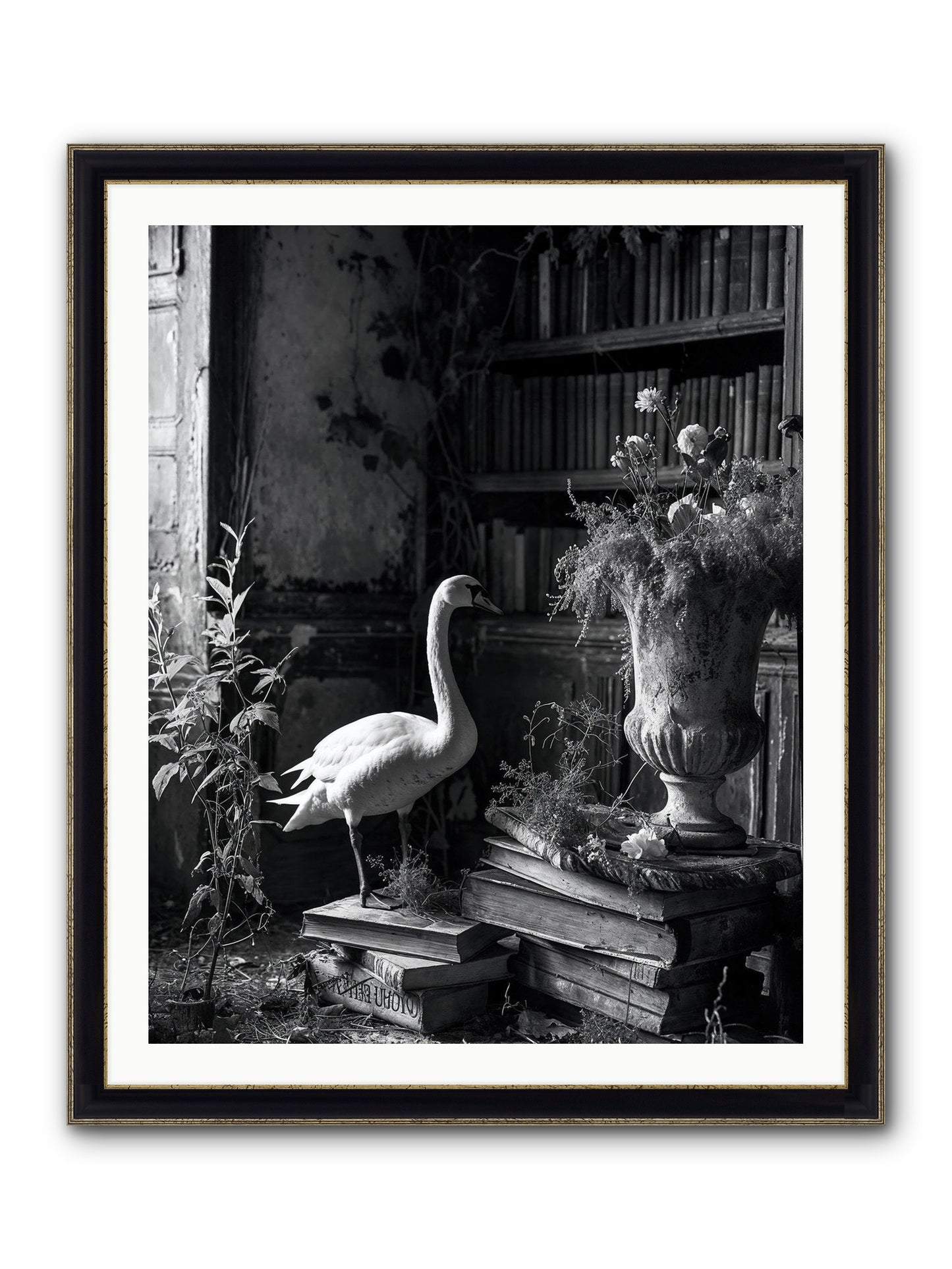 Of The Glen Framed Print - Black & Gold 32x40