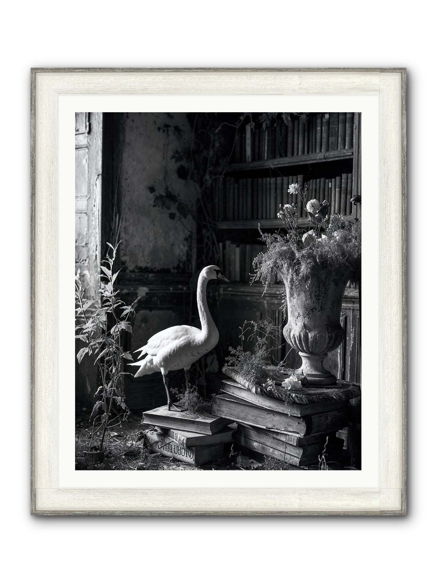 Of The Glen Framed Print - Driftwood White 32x40