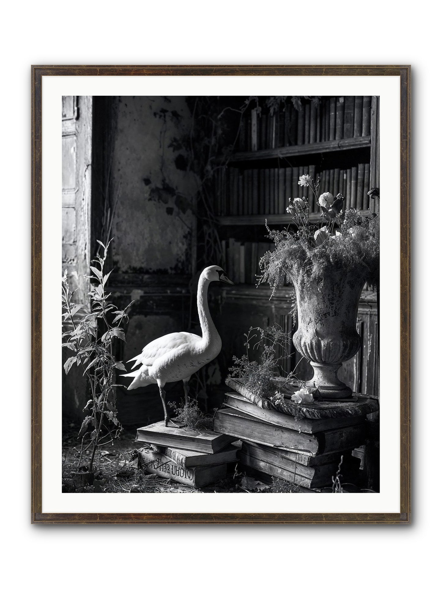 Of The Glen Framed Print - Slimwoods Black/Gold 32x40