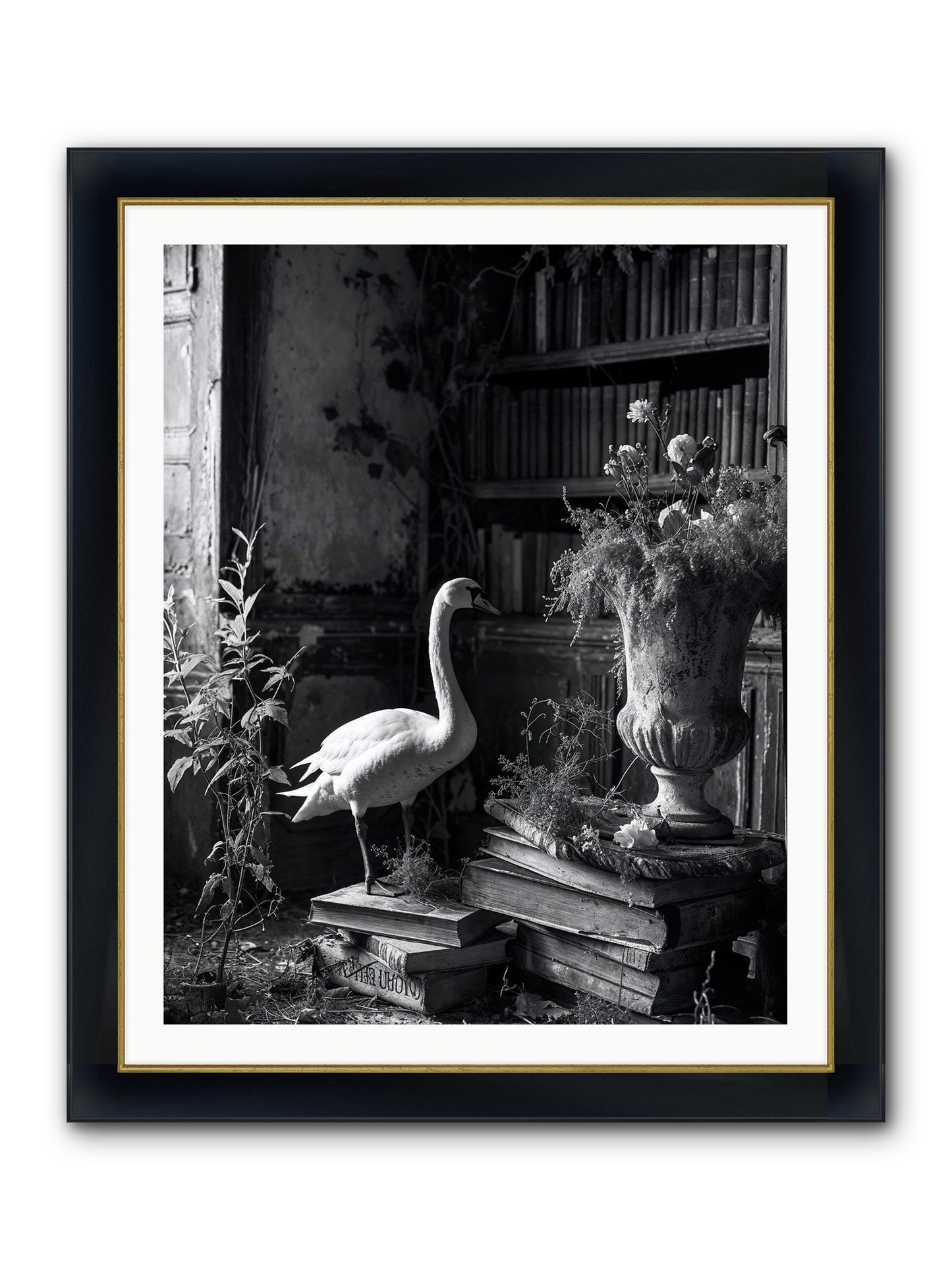 Of The Glen Framed Print - Wide Black w/Gold 32x40