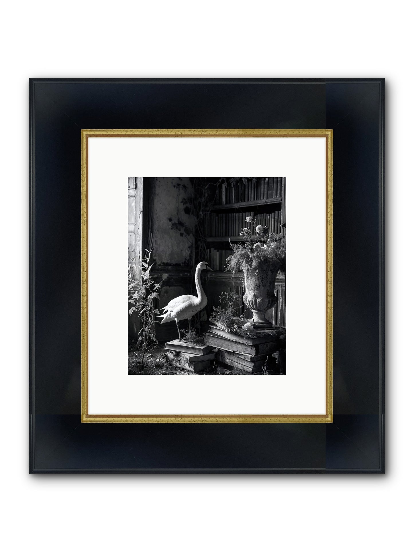Of The Glen Framed Print - Wide Black w/Gold 8x10