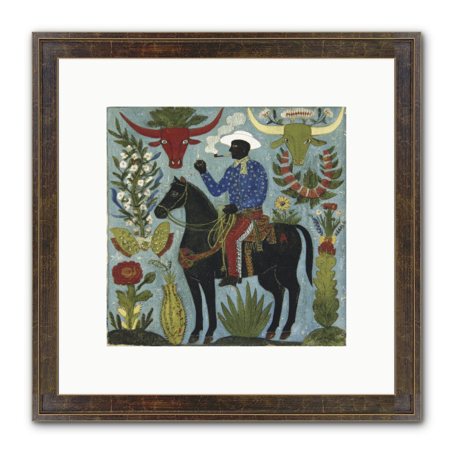 Olive Grove Agenda Framed Print - Slimwoods Black/Gold 10x10