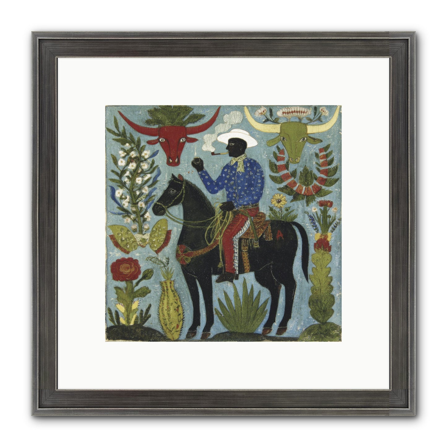 Olive Grove Agenda Framed Print - Slimwoods Black/Silver 10x10