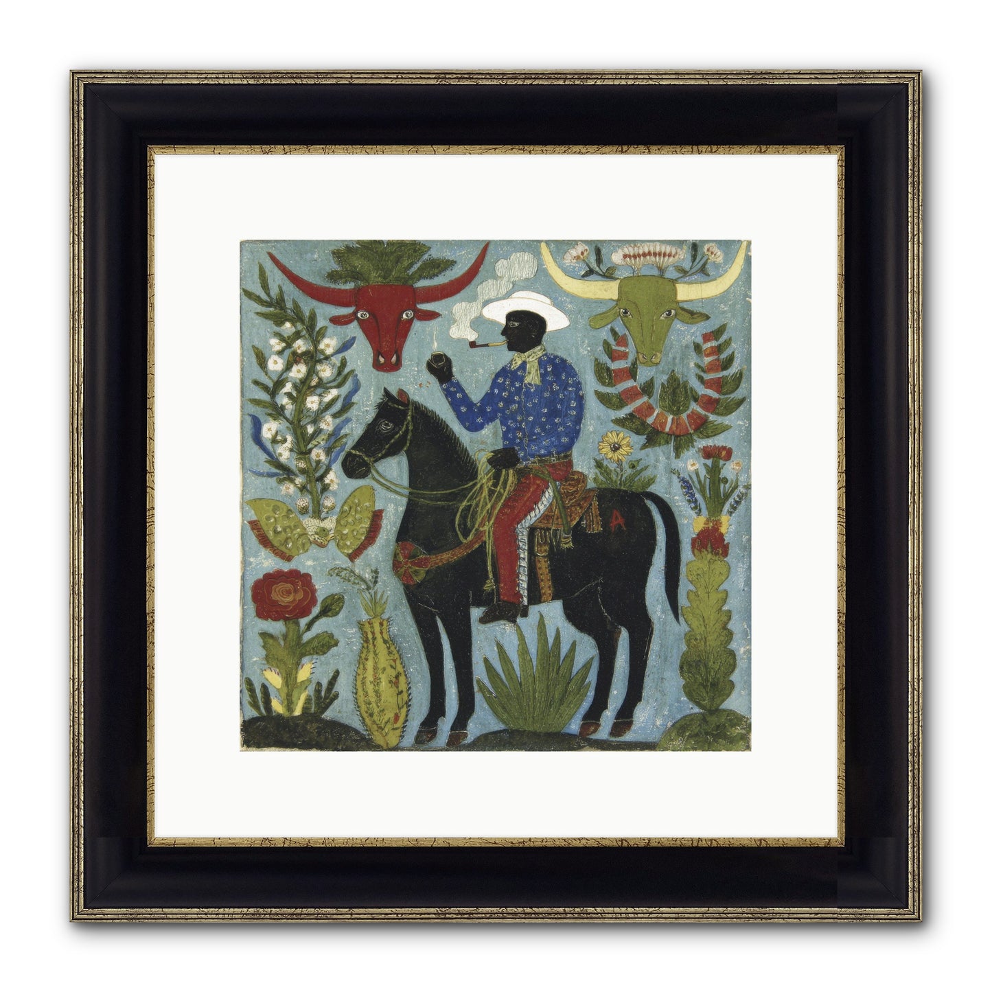 Olive Grove Agenda Framed Print - Black & Gold 12x12