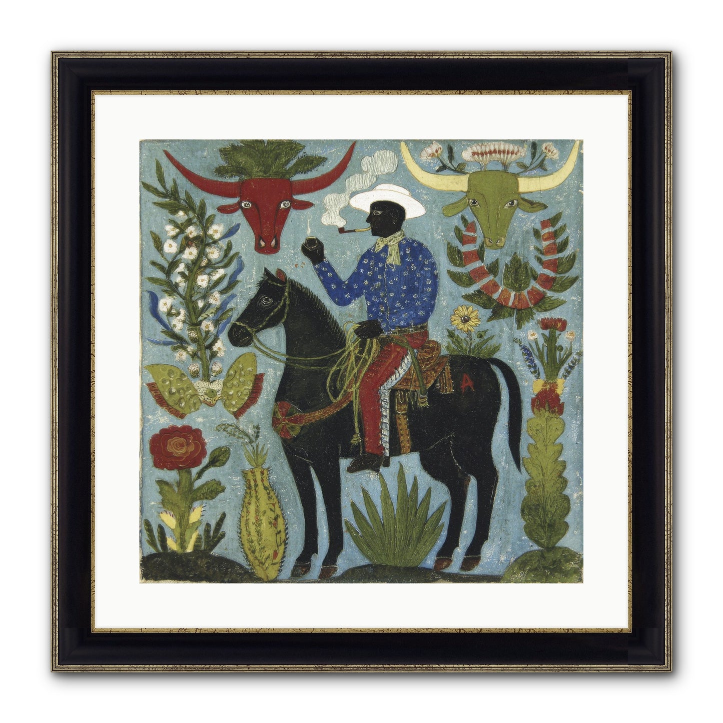 Olive Grove Agenda Framed Print - Black & Gold 20x20