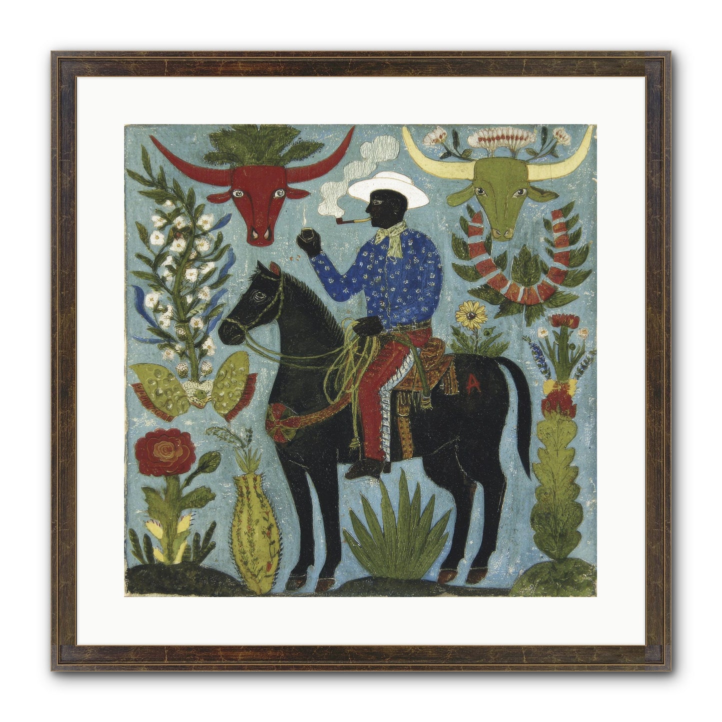 Olive Grove Agenda Framed Print - Slimwoods Black/Gold 20x20