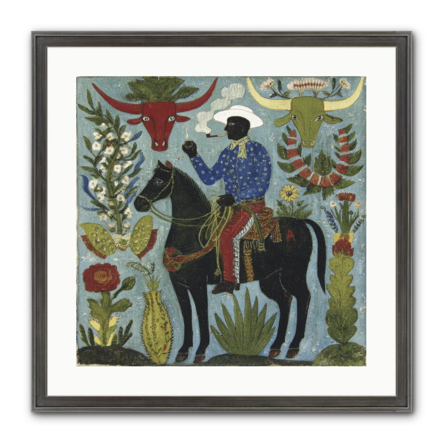 Olive Grove Agenda Framed Print - Slimwoods Black/Silver 20x20