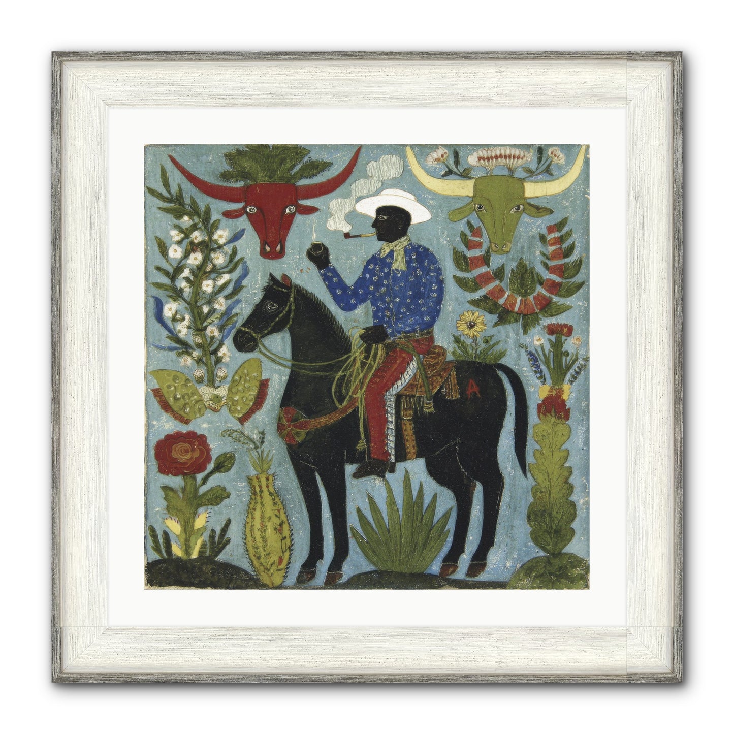 Olive Grove Agenda Framed Print - Driftwood White 24x24
