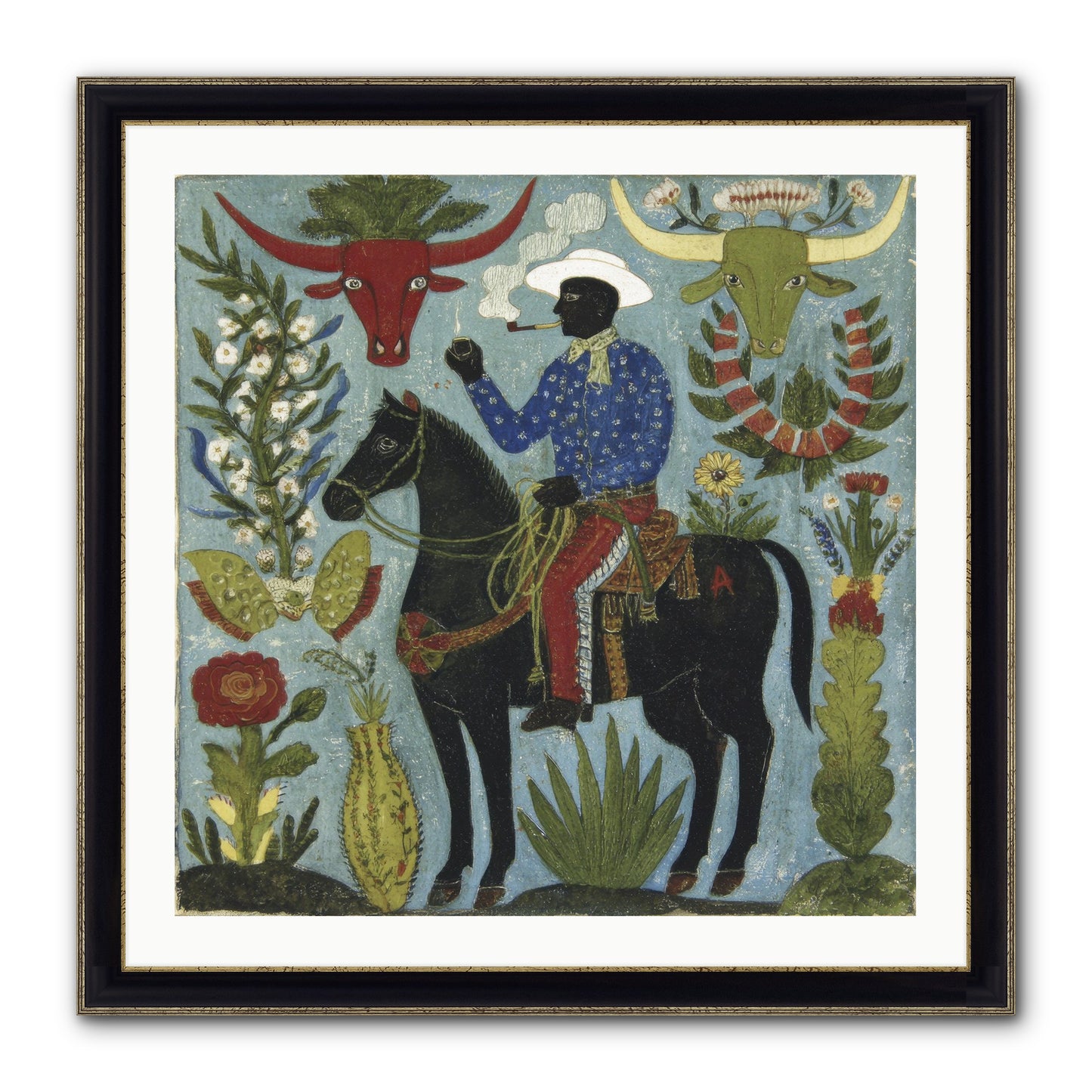 Olive Grove Agenda Framed Print - Black & Gold 30x30