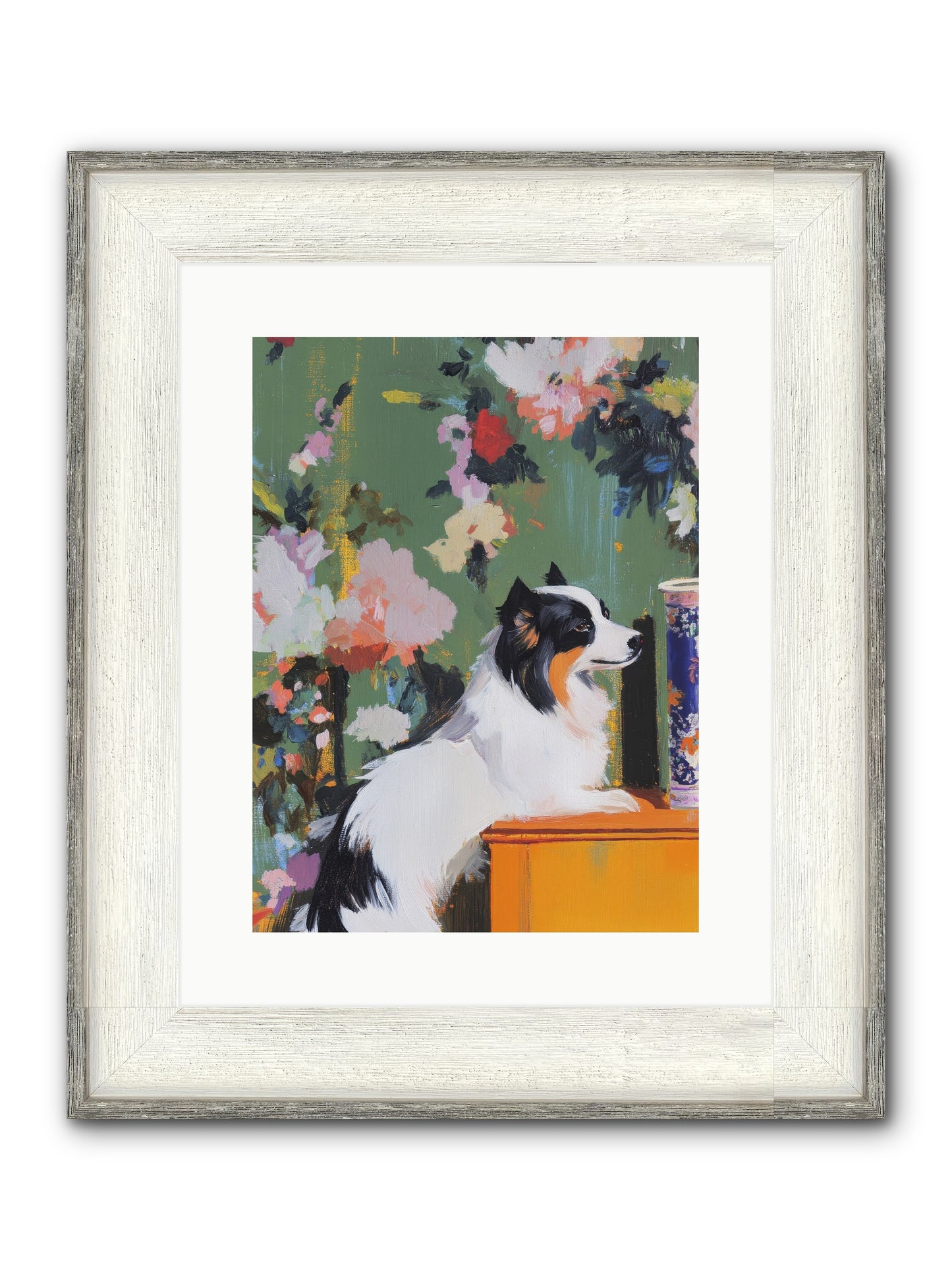 Oliver Pine Framed Print - Driftwood White 12x16
