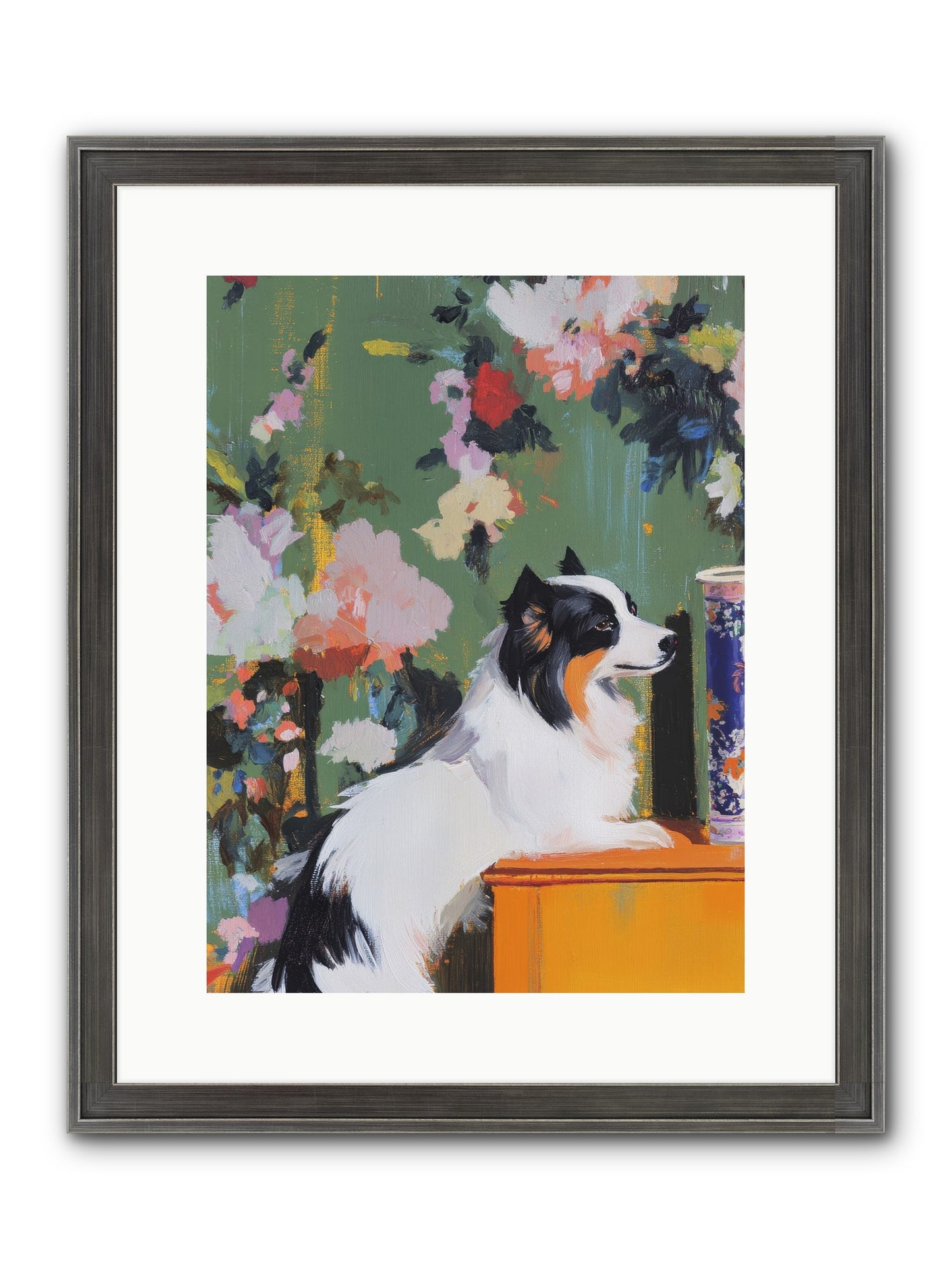 Oliver Pine Framed Print - Slimwoods Black/Silver 12x16