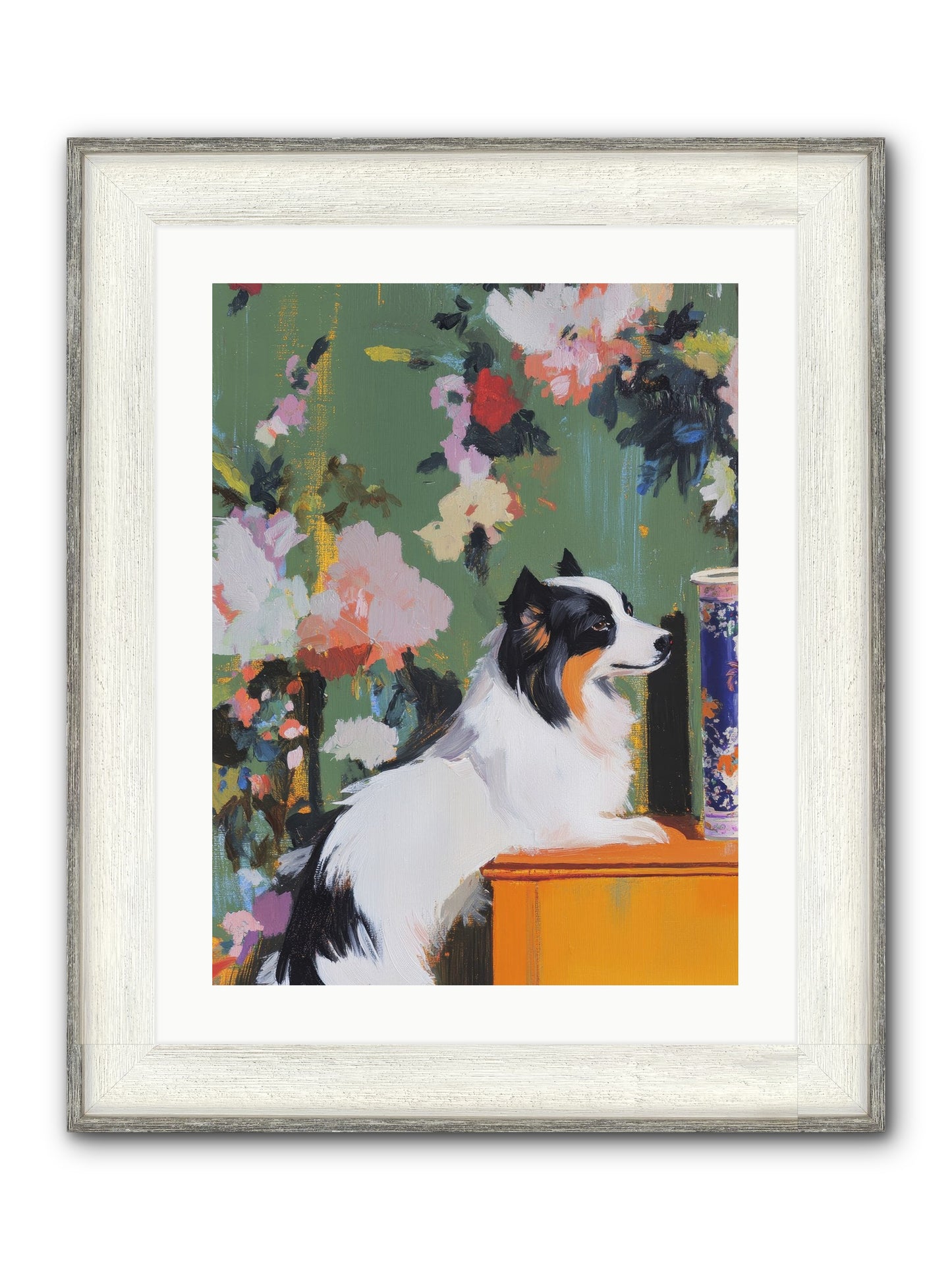 Oliver Pine Framed Print - Driftwood White 18x24