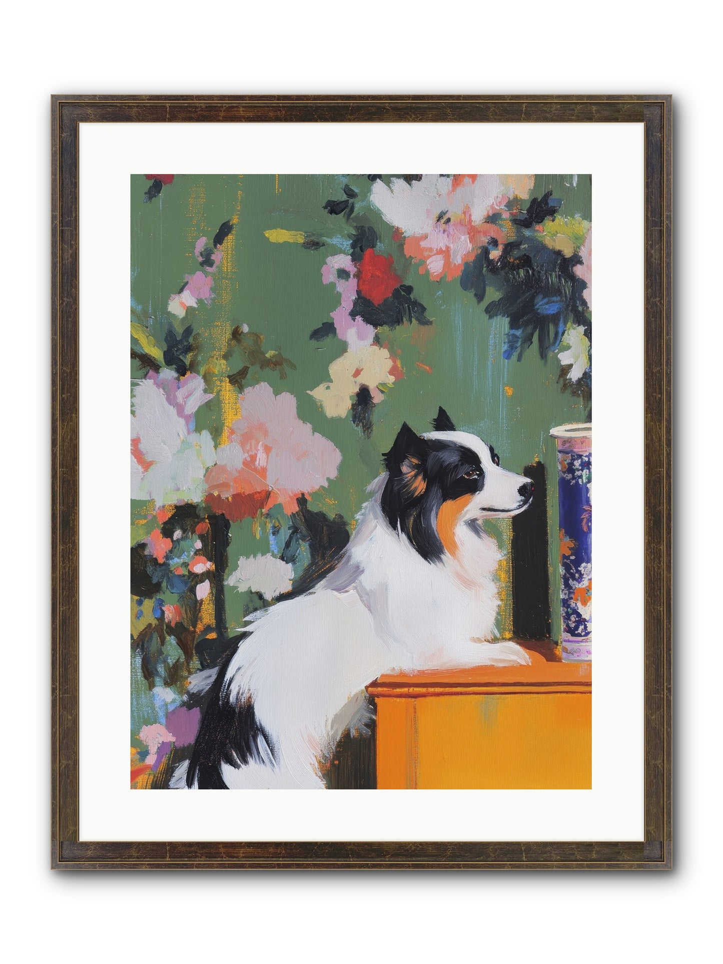 Oliver Pine Framed Print - Slimwoods Black/Gold 18x24