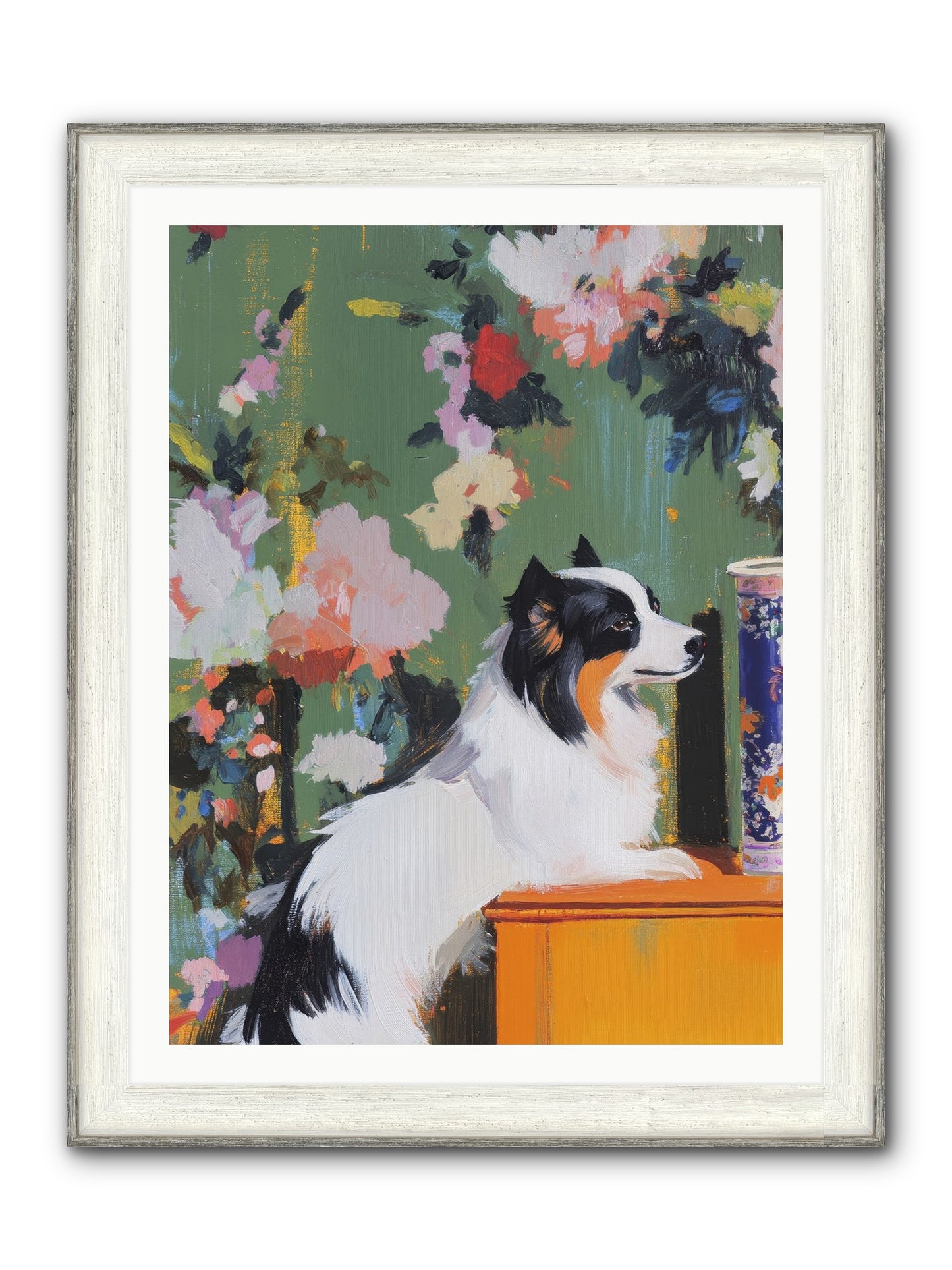 Oliver Pine Framed Print - Driftwood White 30x40