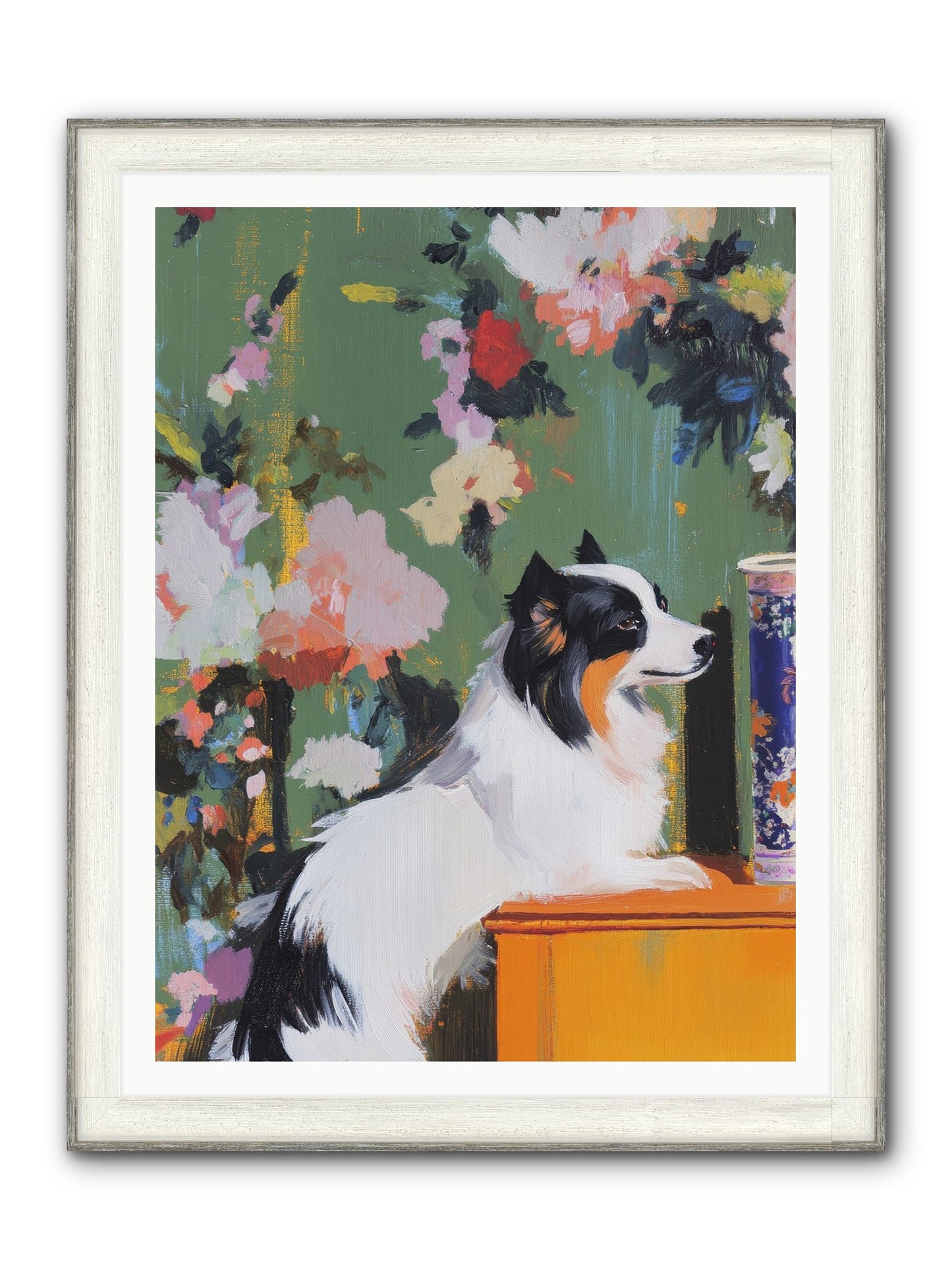 Oliver Pine Framed Print - Driftwood White 36x48