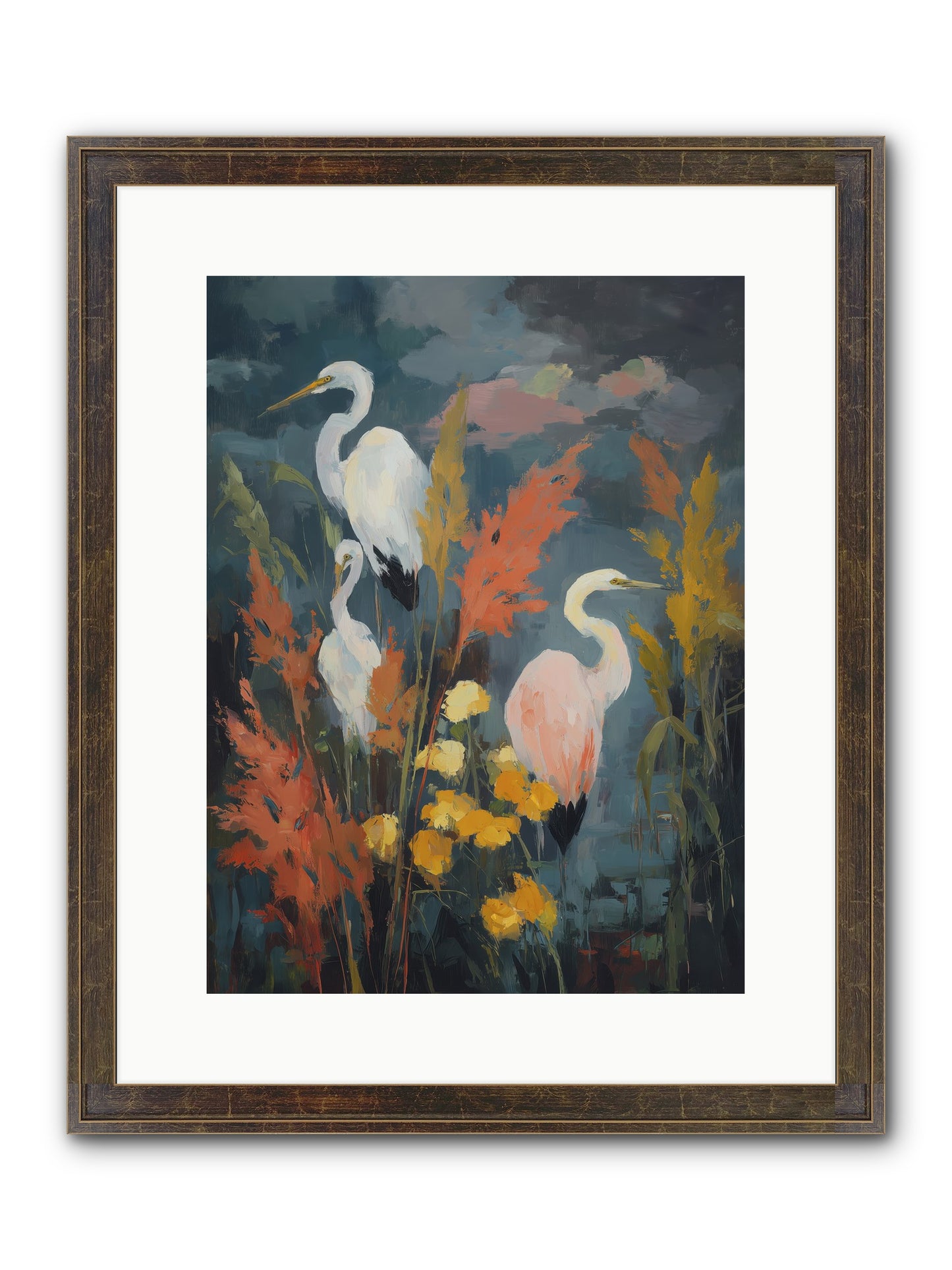 On Ancient Sands Framed Print - Slimwoods Black/Gold 12x16