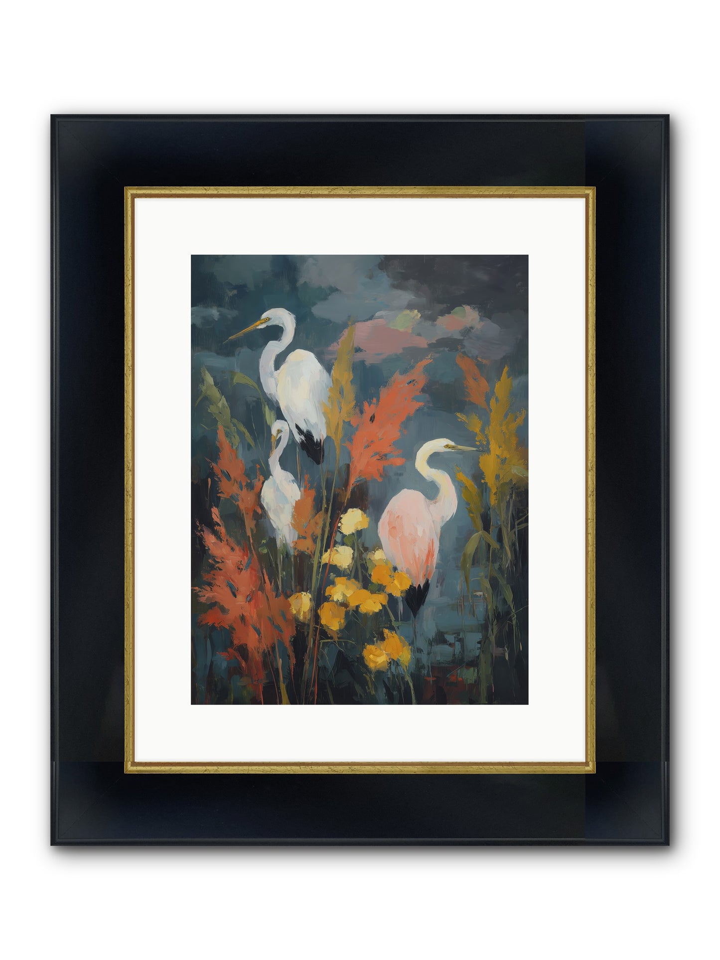 On Ancient Sands Framed Print - Wide Black w/Gold 12x16