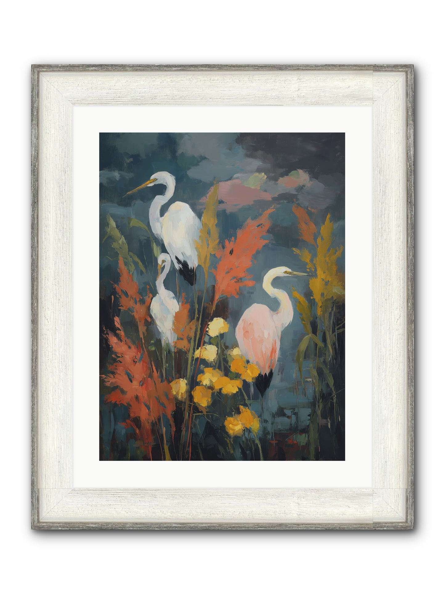 On Ancient Sands Framed Print - Driftwood White 18x24