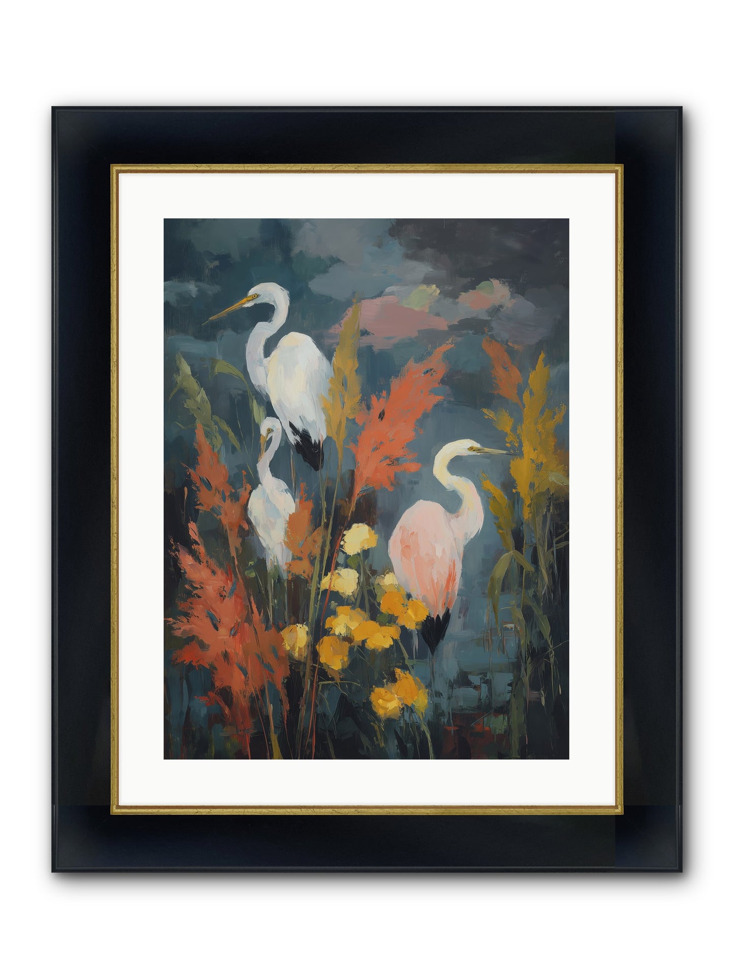 On Ancient Sands Framed Print - Wide Black w/Gold 18x24