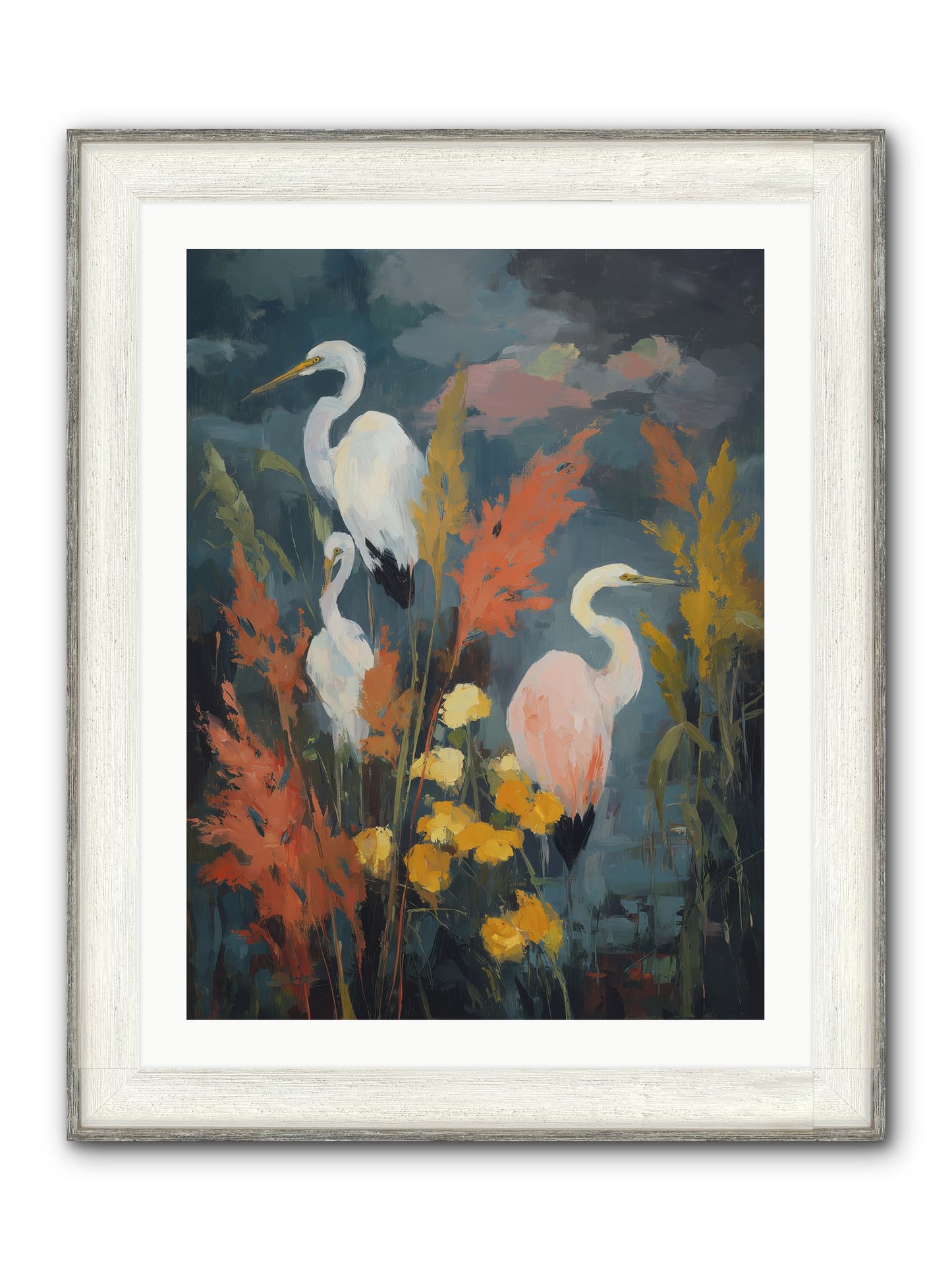 On Ancient Sands Framed Print - Driftwood White 24x32