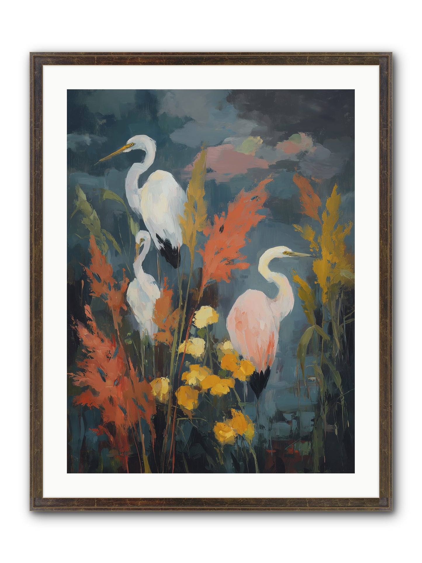 On Ancient Sands Framed Print - Slimwoods Black/Gold 24x32
