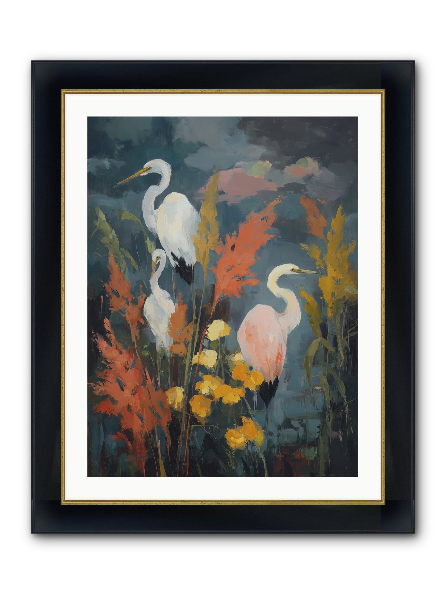 On Ancient Sands Framed Print - Wide Black w/Gold 24x32