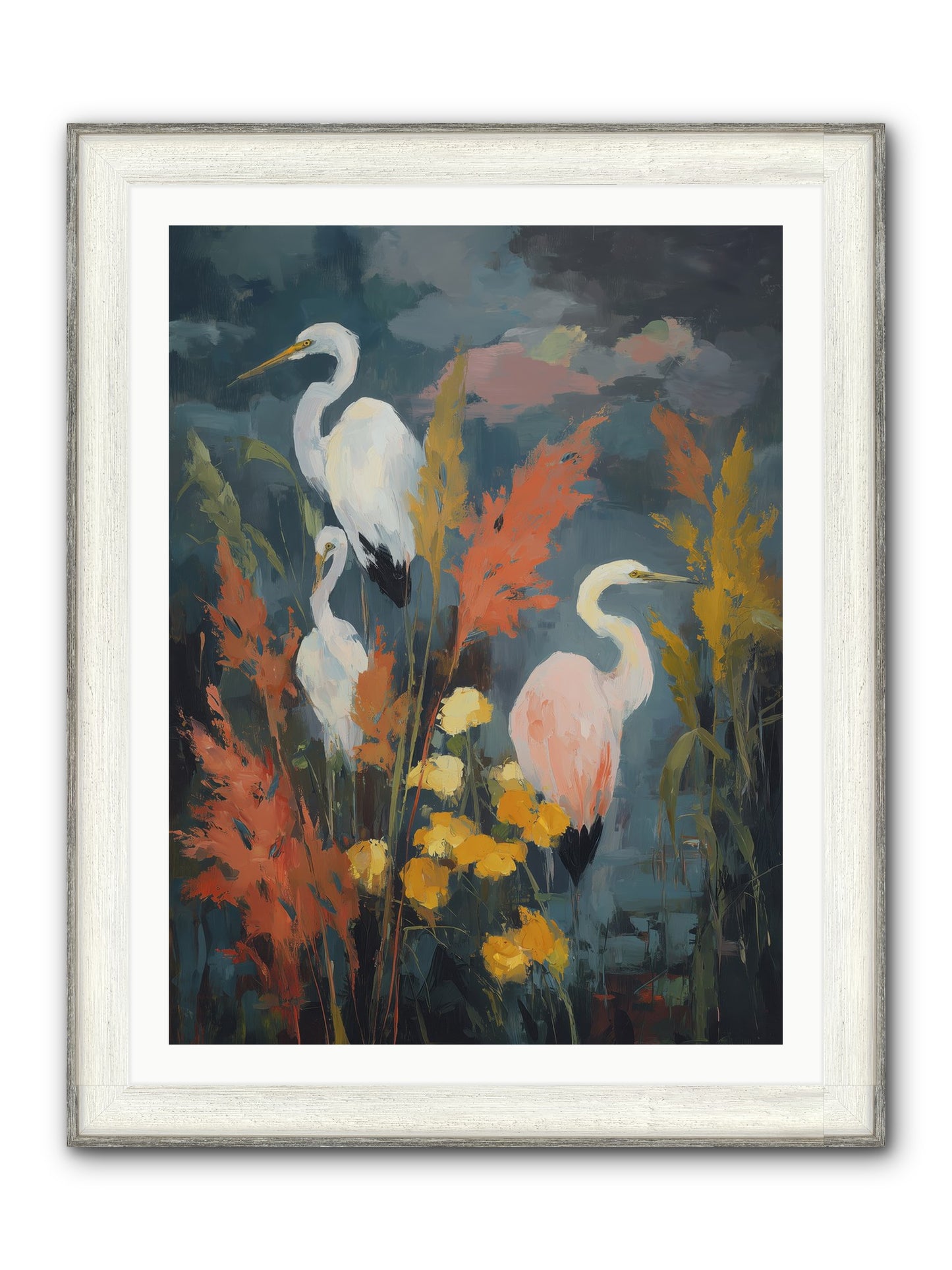 On Ancient Sands Framed Print - Driftwood White 30x40