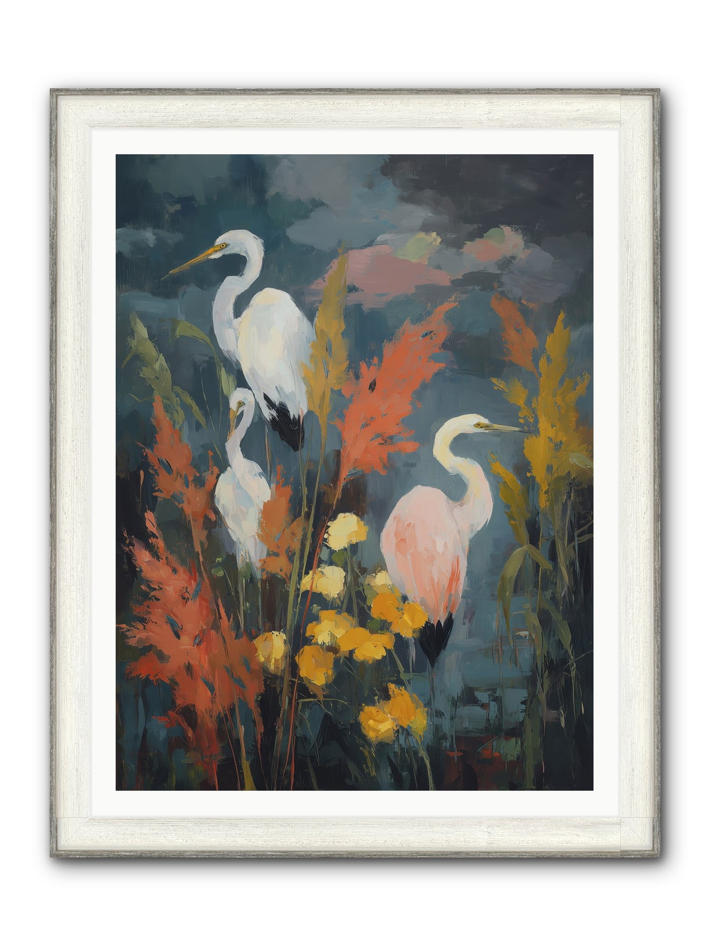 On Ancient Sands Framed Print - Driftwood White 36x48