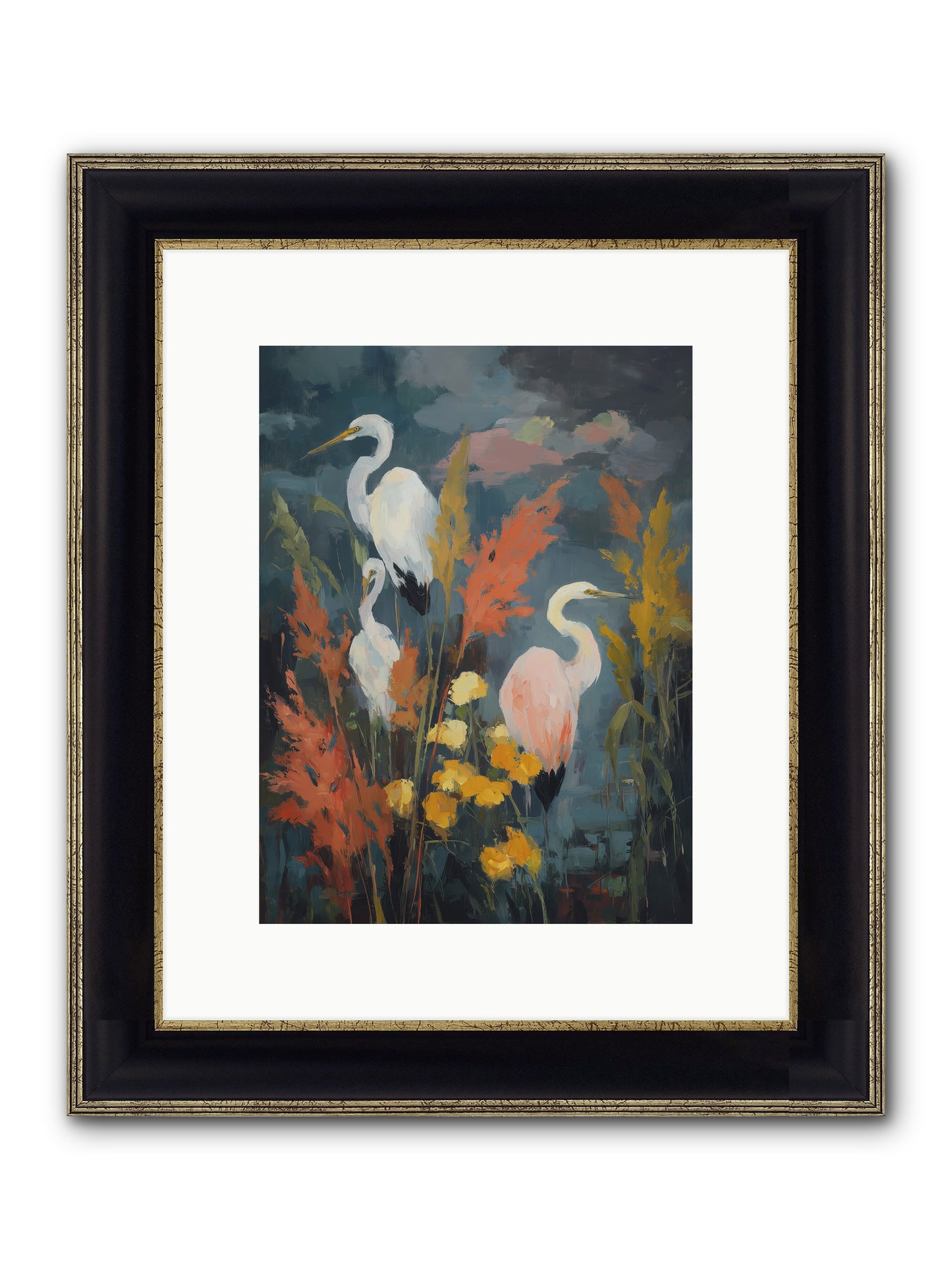 On Ancient Sands Framed Print - Black & Gold 9x12