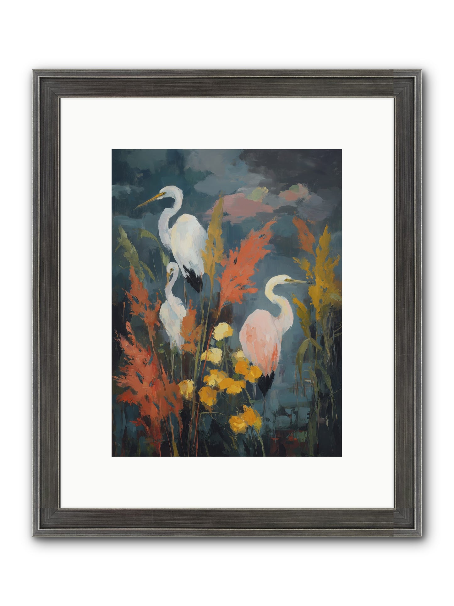 On Ancient Sands Framed Print - Slimwoods Black/Silver 9x12