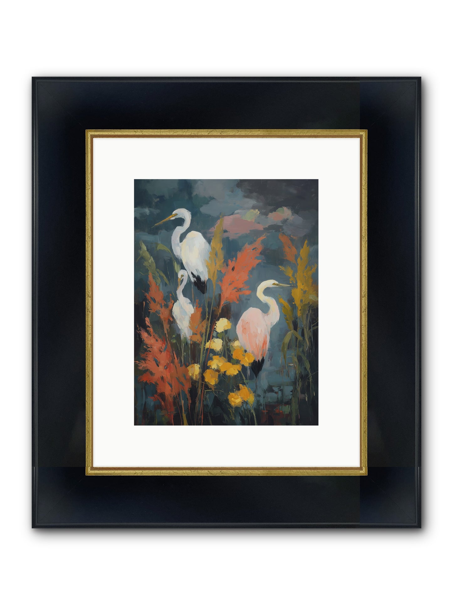 On Ancient Sands Framed Print - Wide Black w/Gold 9x12