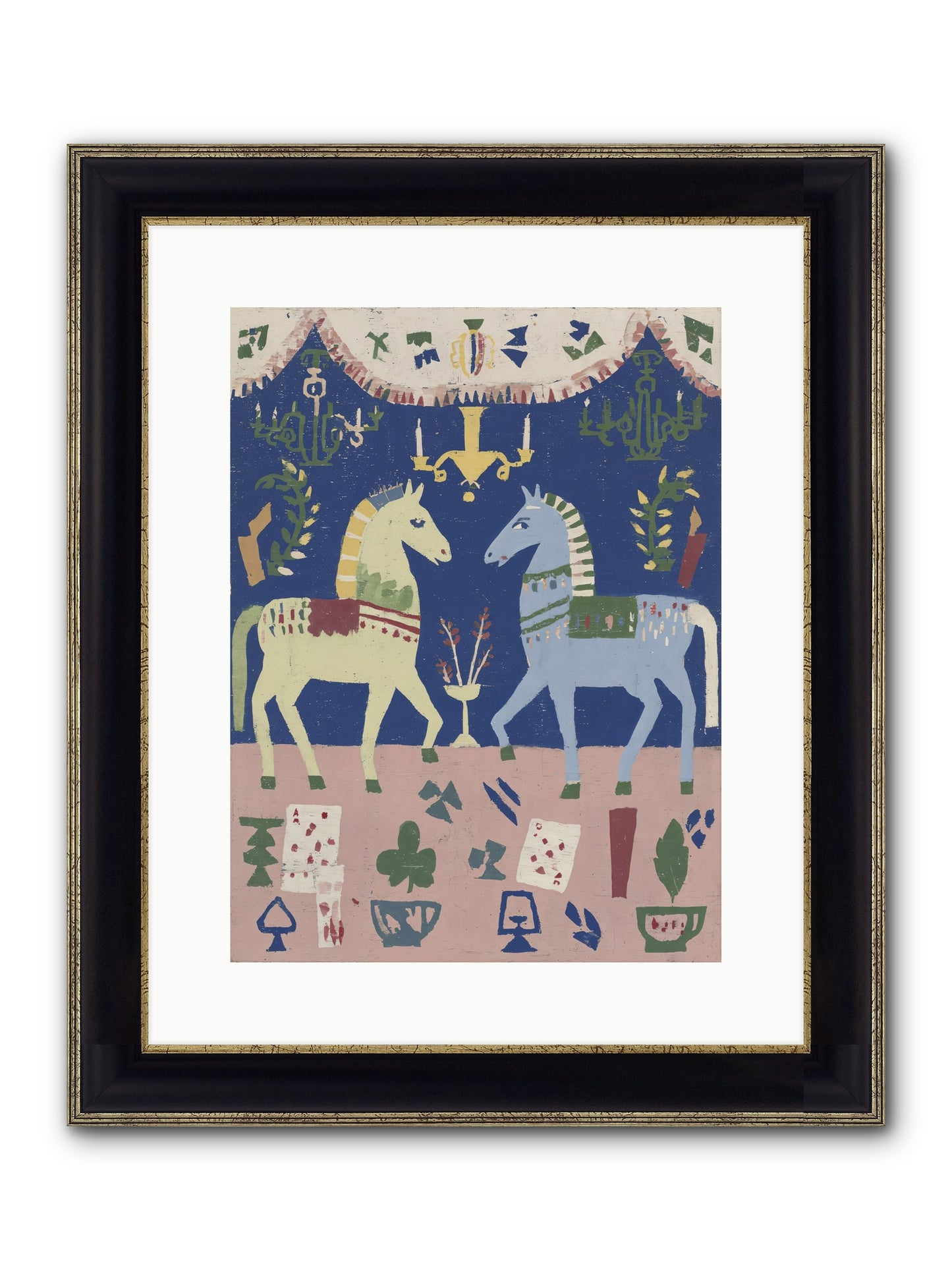 On Holiday, Of Course Framed Print - Black & Gold 12x16
