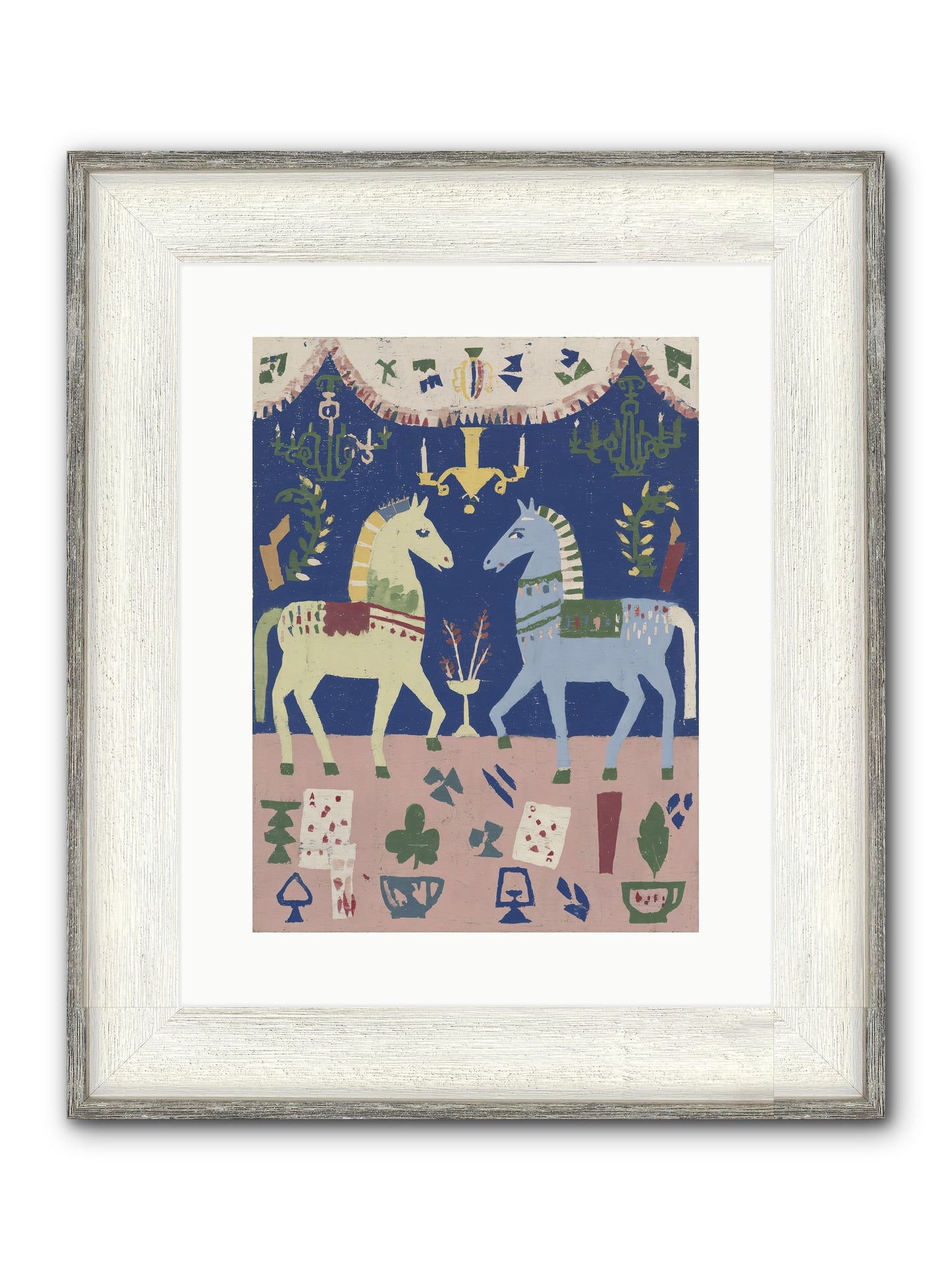 On Holiday, Of Course Framed Print - Driftwood White 12x16