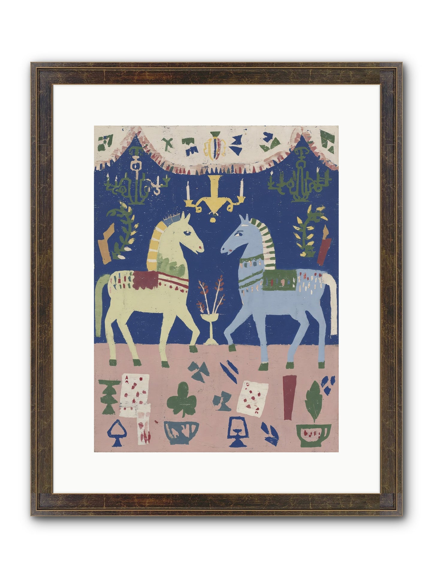 On Holiday, Of Course Framed Print - Slimwoods Black/Gold 12x16