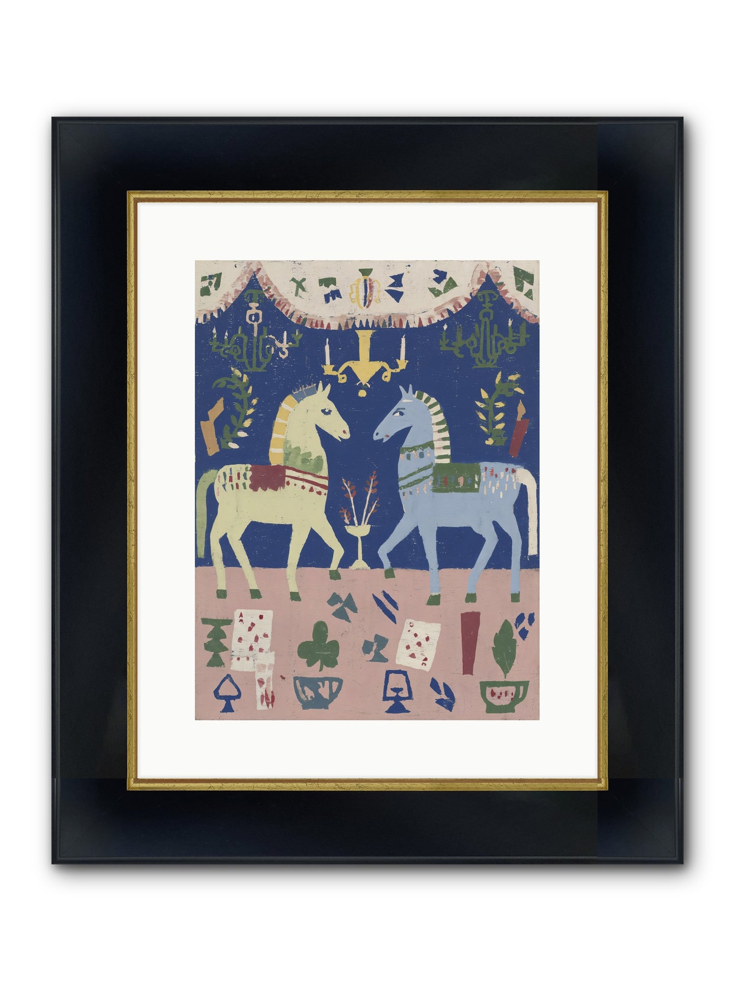 On Holiday, Of Course Framed Print - Wide Black w/Gold 12x16