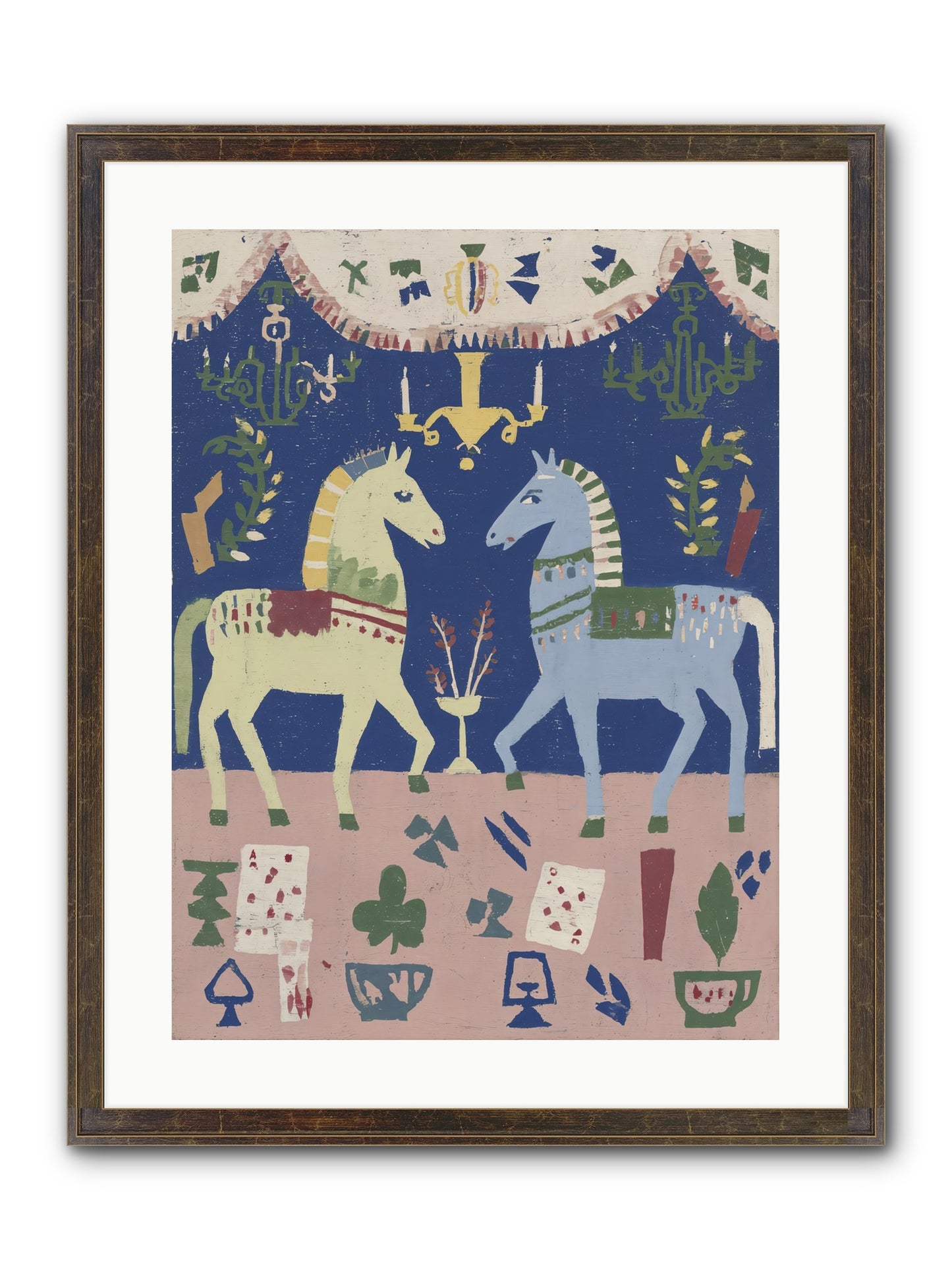 On Holiday, Of Course Framed Print - Slimwoods Black/Gold 18x24