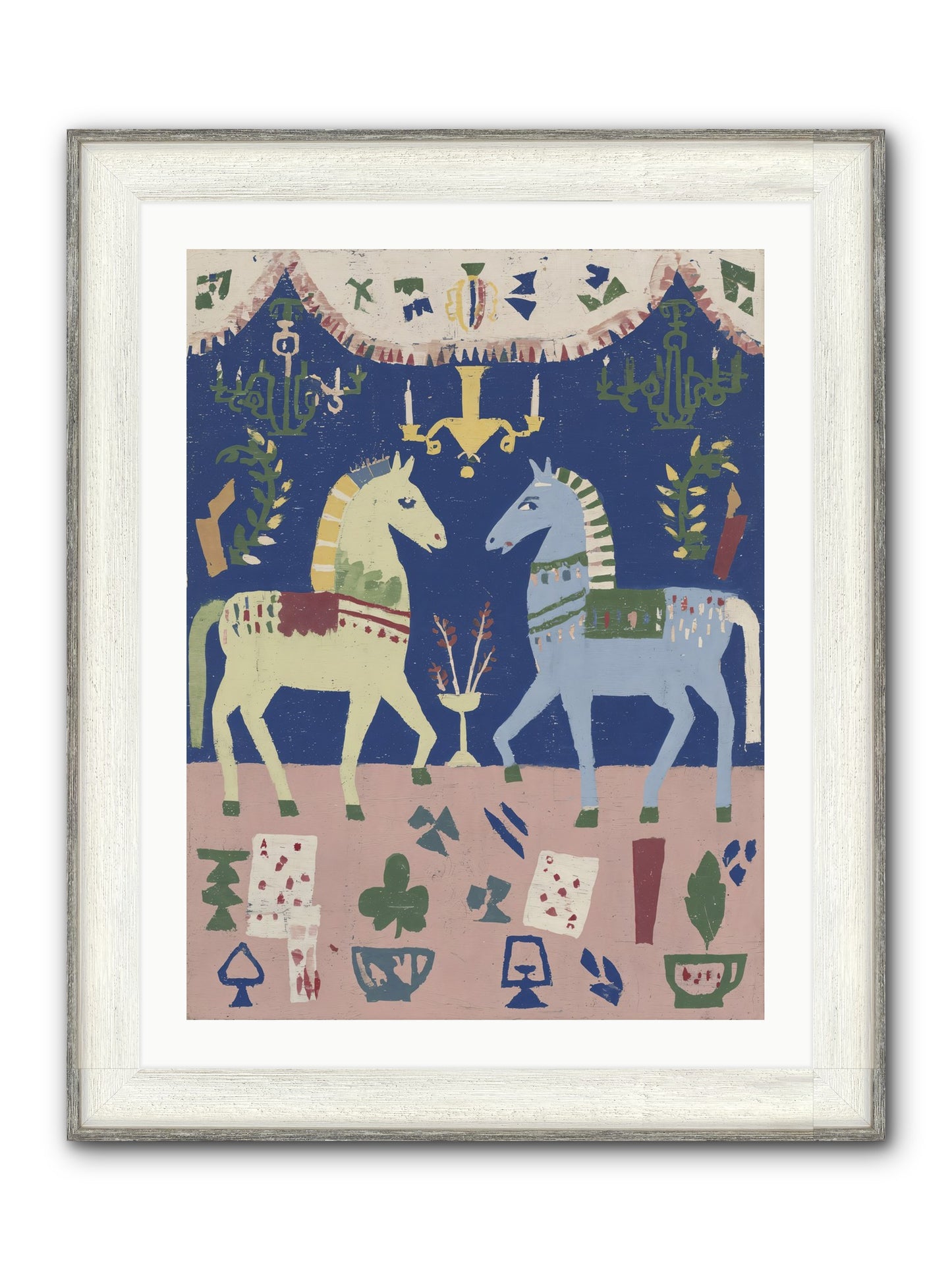 On Holiday, Of Course Framed Print - Driftwood White 24x32