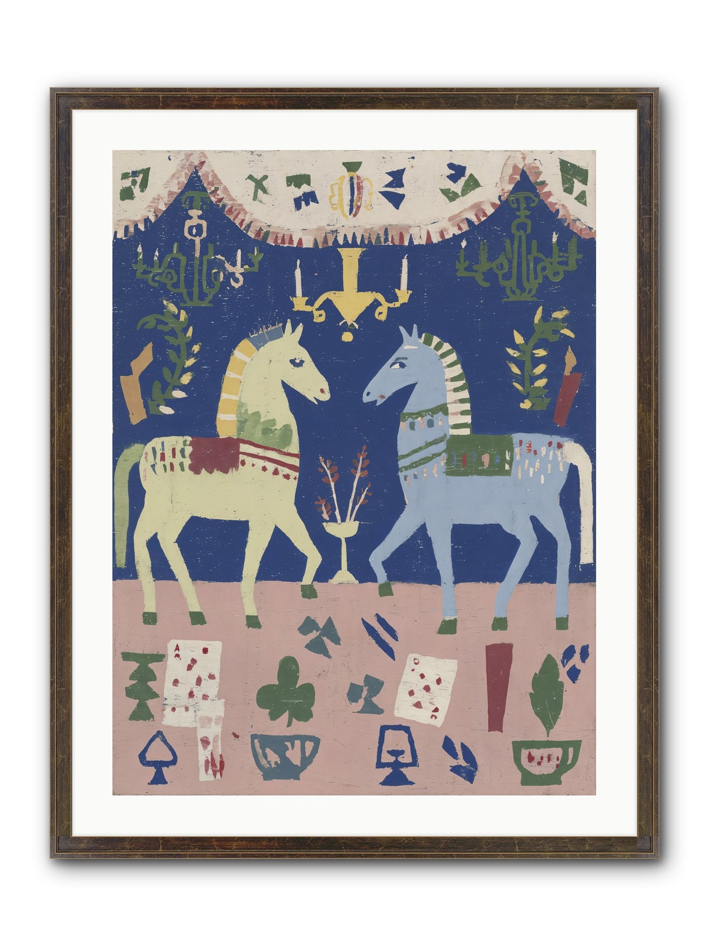 On Holiday, Of Course Framed Print - Slimwoods Black/Gold 24x32