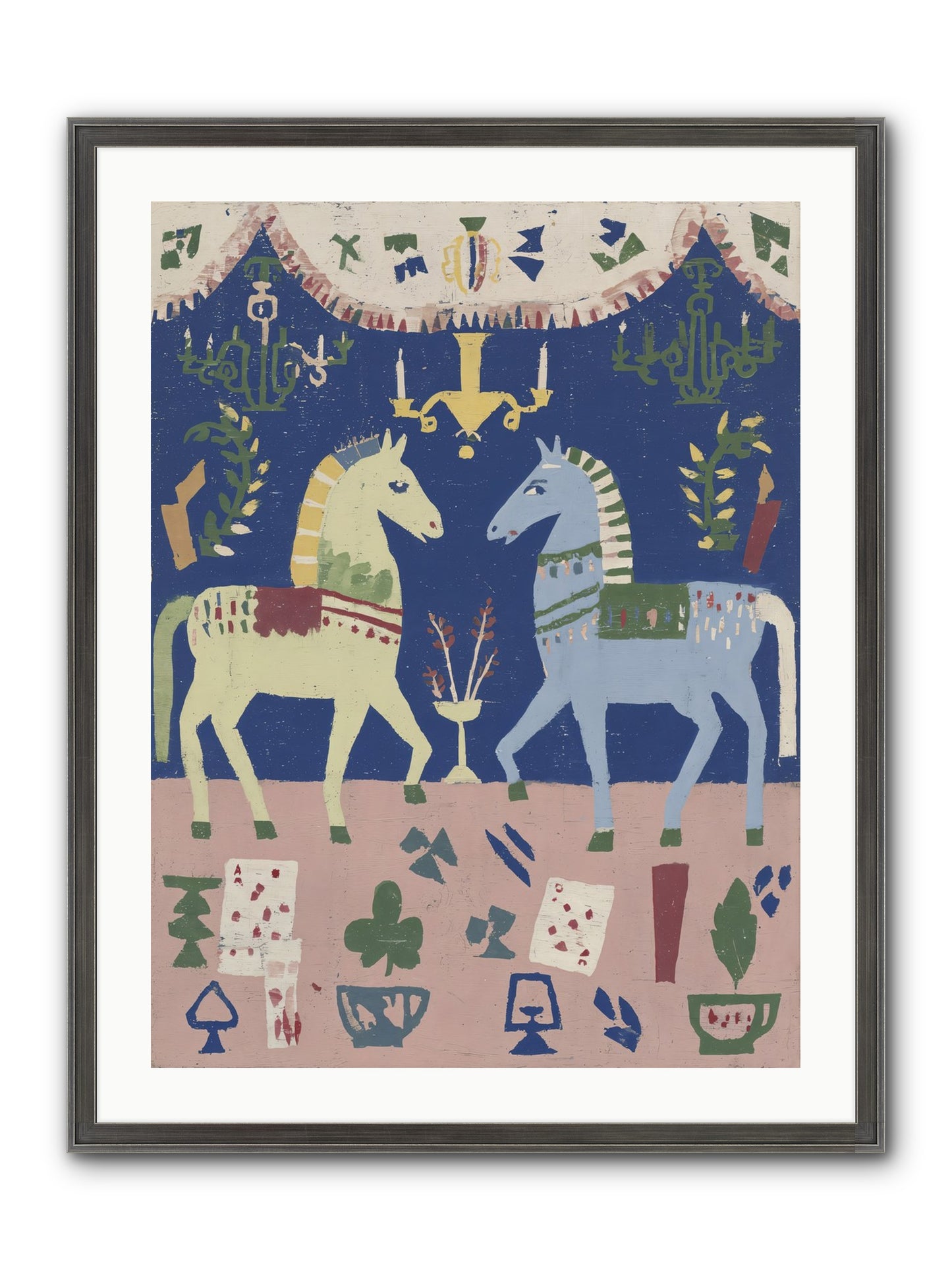On Holiday, Of Course Framed Print - Slimwoods Black/Silver 24x32
