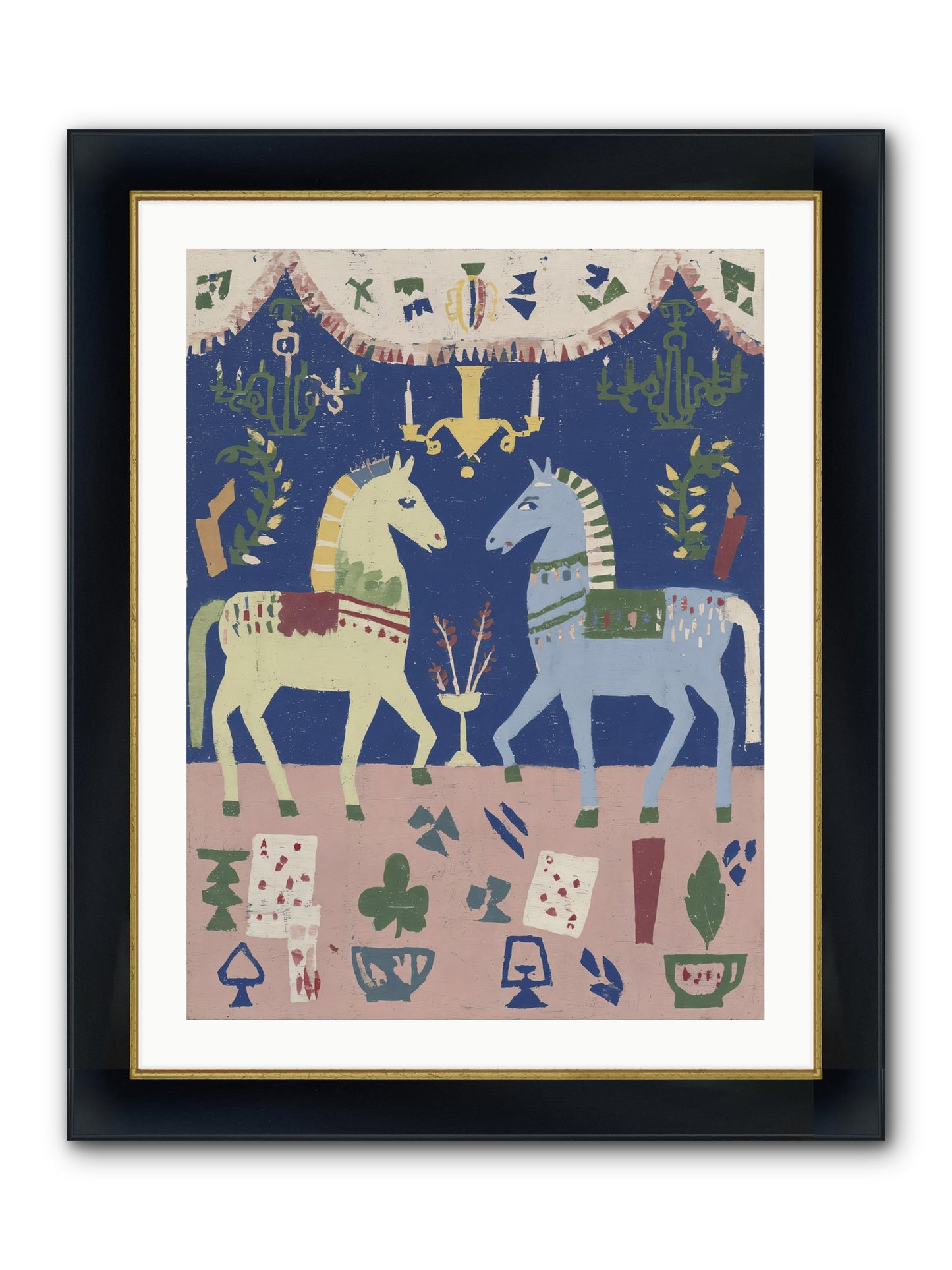 On Holiday, Of Course Framed Print - Wide Black w/Gold 24x32