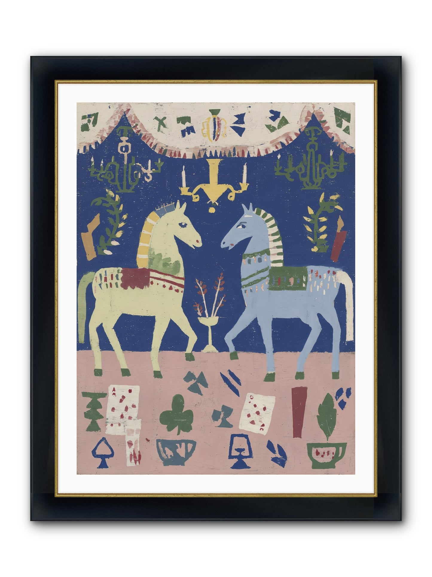 On Holiday, Of Course Framed Print - Wide Black w/Gold 30x40