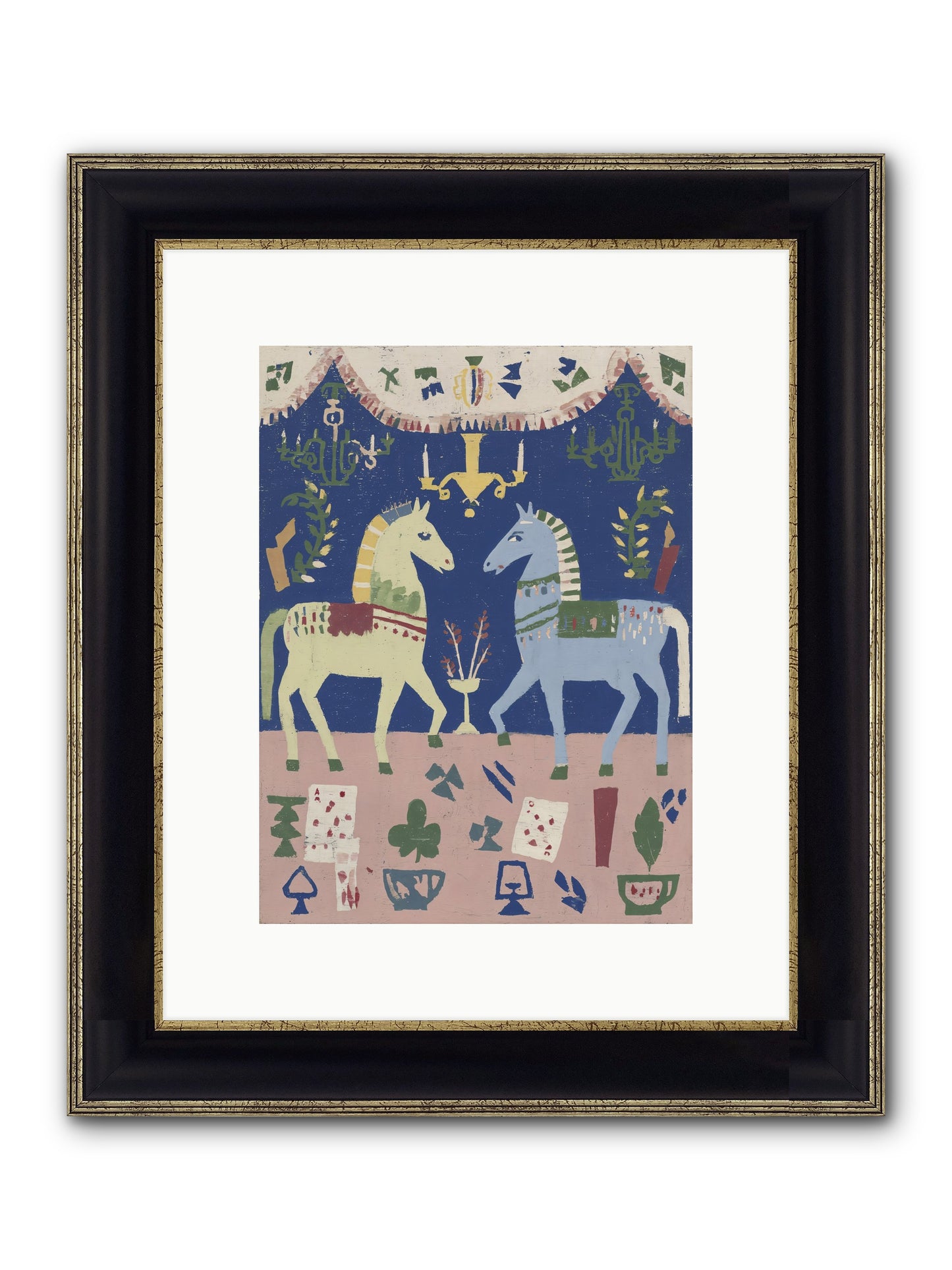 On Holiday, Of Course Framed Print - Black & Gold 9x12