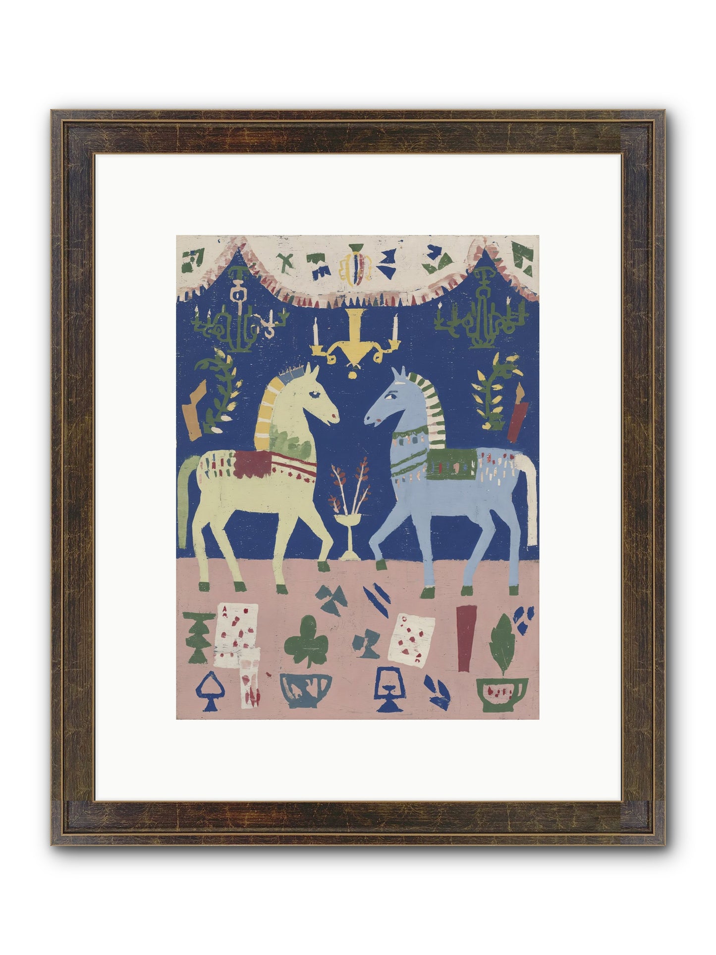 On Holiday, Of Course Framed Print - Slimwoods Black/Gold 9x12
