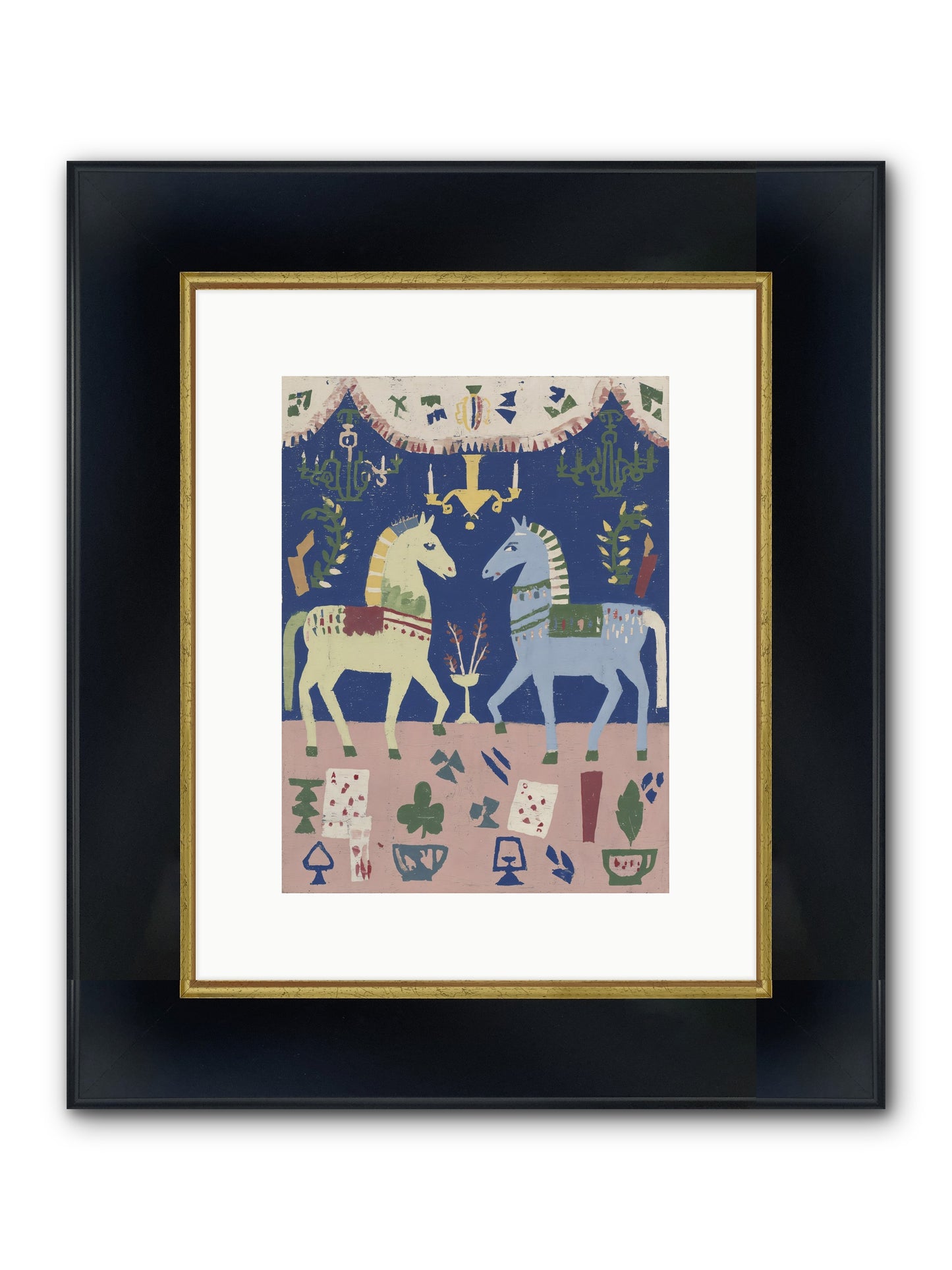 On Holiday, Of Course Framed Print - Wide Black w/Gold 9x12