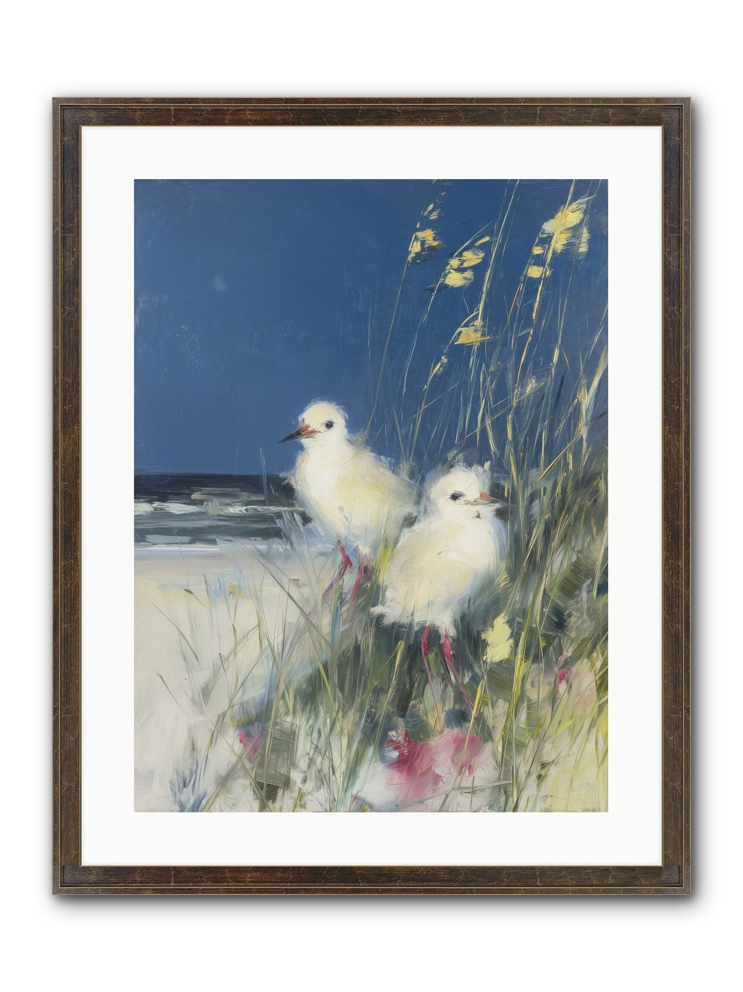 On Ocean's Edge Framed Print - Slimwoods Black/Gold 18x24