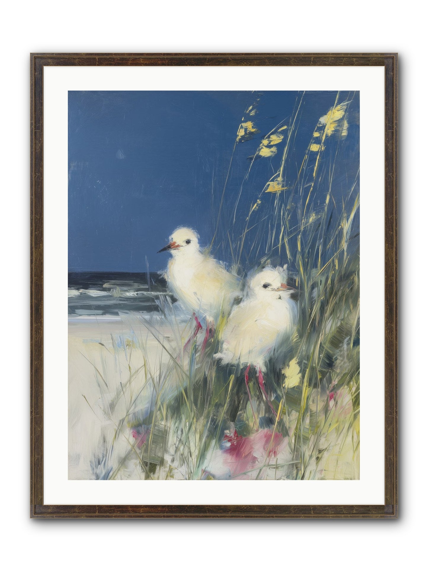 On Ocean's Edge Framed Print - Slimwoods Black/Gold 24x32